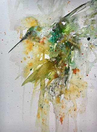 Hummingbird (Old Coast Highway)
2022
Watercolor on paper
11 inches x 14 inches