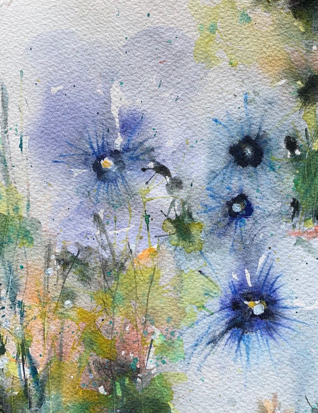 Pansies
2020
India ink and watercolor on Arches paper
11 inches x 14 inches