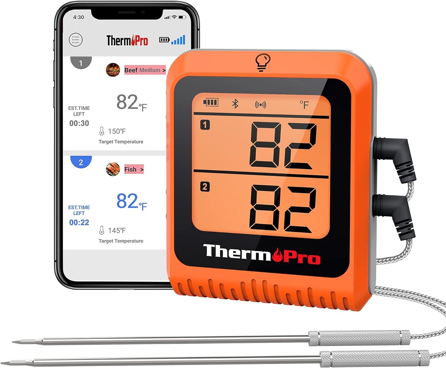 Meat Thermometer for Smoking or Grilling