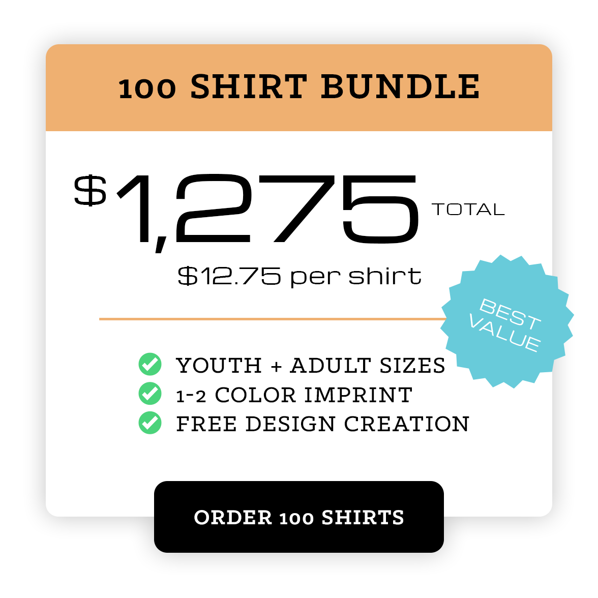 100 Shirt Bundle