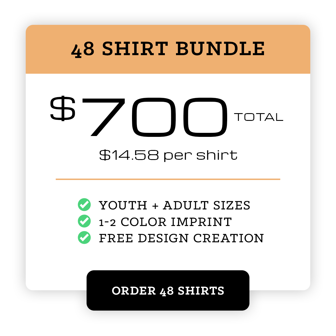 48 Shirt Bundle