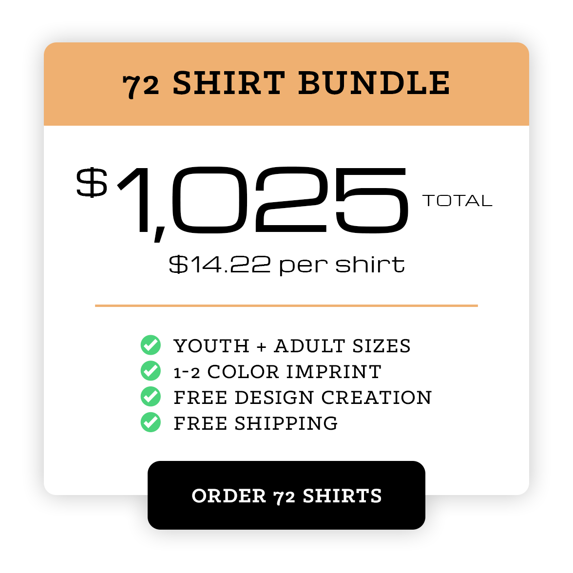 72 Shirt Bundle