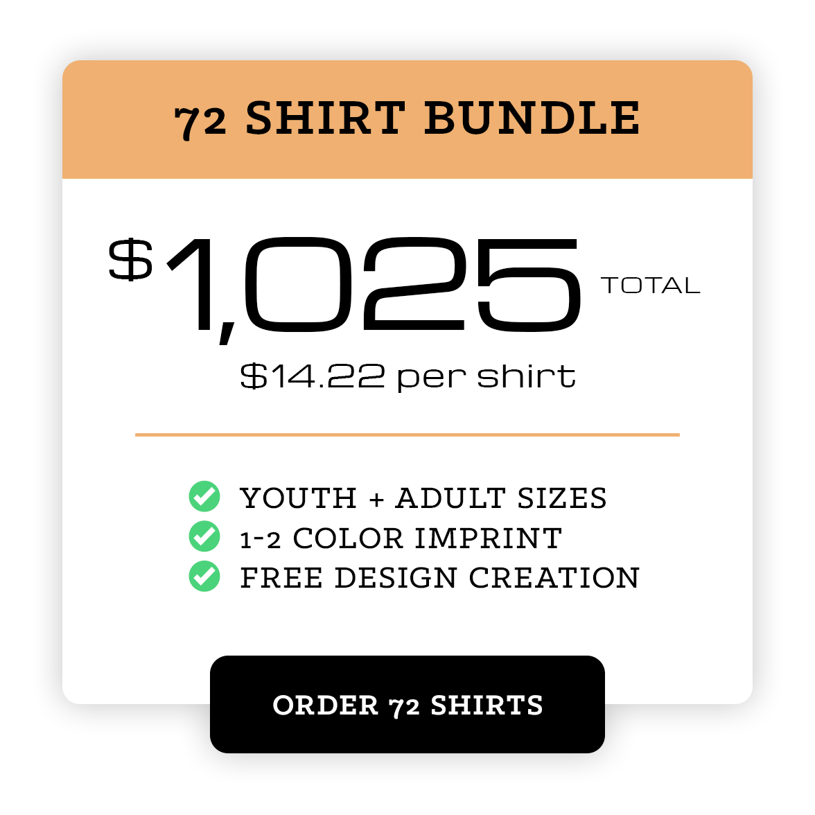 72 Shirt Bundle