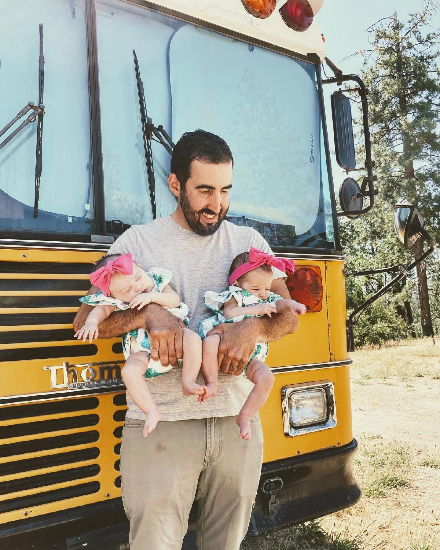 Happy Father&rsquo;s Day to bus building, twin girl raising, and best husband in the world!