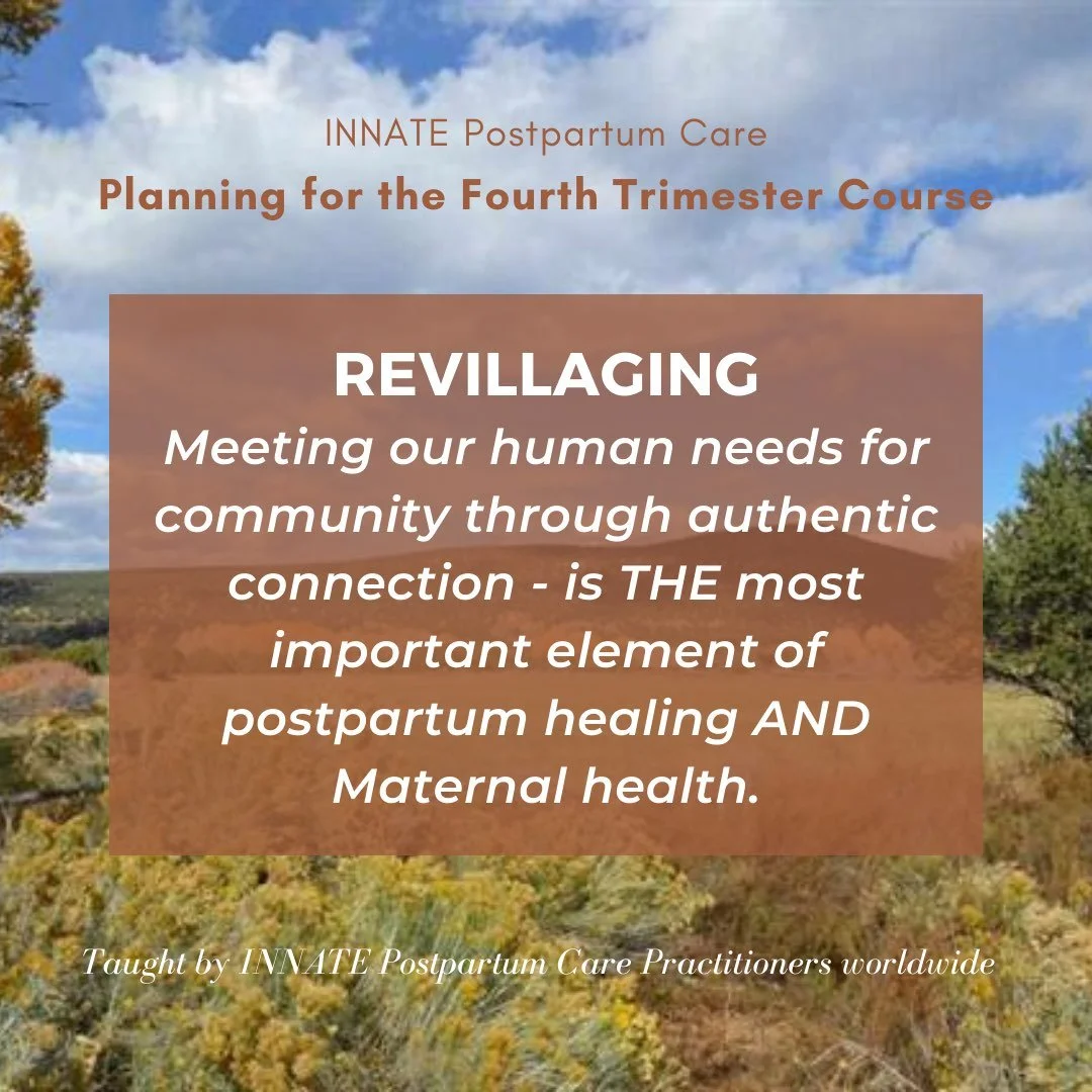 As an Innate Tradition Postpartum Care Provider, a Holistic Birthworker, Nourishment Chef &amp; Perinatal Yoga facilitator, I am honored to be apart of this paradigm shift.

It is a collective remembering that is very needed in many regions of the Wo