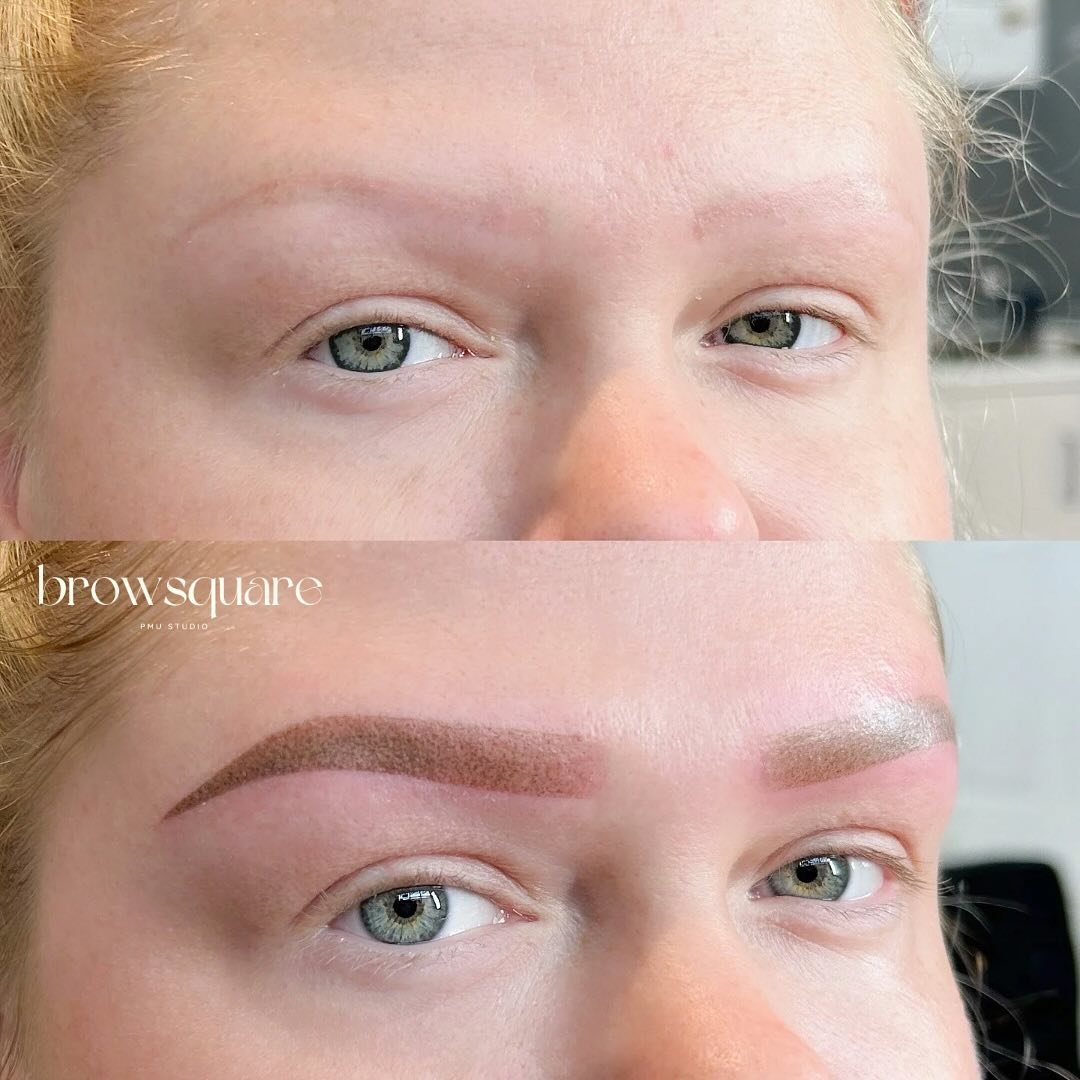 Ombr&eacute; brows transformation for this beauty💕🫶🏻

She did microblading six years ago from somewhere else but never saw the results she was looking for! She decided to do Ombr&eacute; brows this time for more defined look👩🏻&zwj;🎨✨

Unlike tr