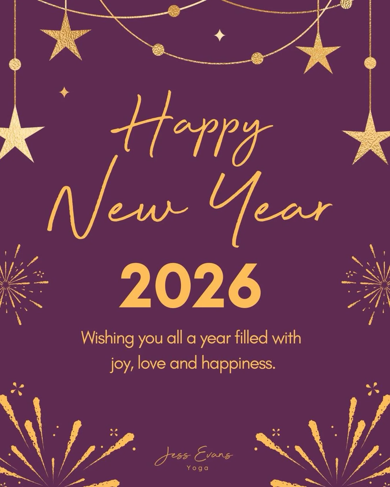 🎆 Happy New Year everyone 

💜 Thank you for all your support in 2025

🥰 May your 2026 be filled with lots of love and family time.

🎆 See you on the flip side.

Jess 💜

#pregnancyyogamalton 
#pregnancyyogakirkbymoorside 
#babymassagemalton 
#bab