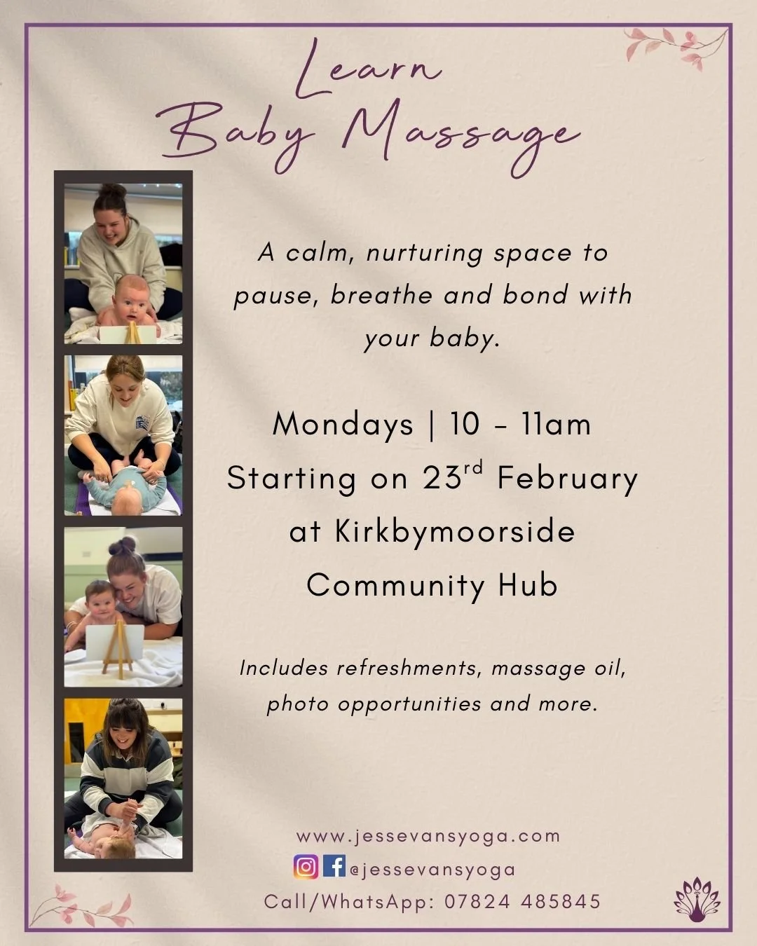 Baby Massage | Kirkbymoorside

👶🏻 If your baby is unsettled&hellip; struggling with wind&hellip; finding sleep tricky&hellip; or you&rsquo;re just craving a calm space, this is for you.

📍 Join me at Kirkbymoorside Community Hub for a gentle, welc