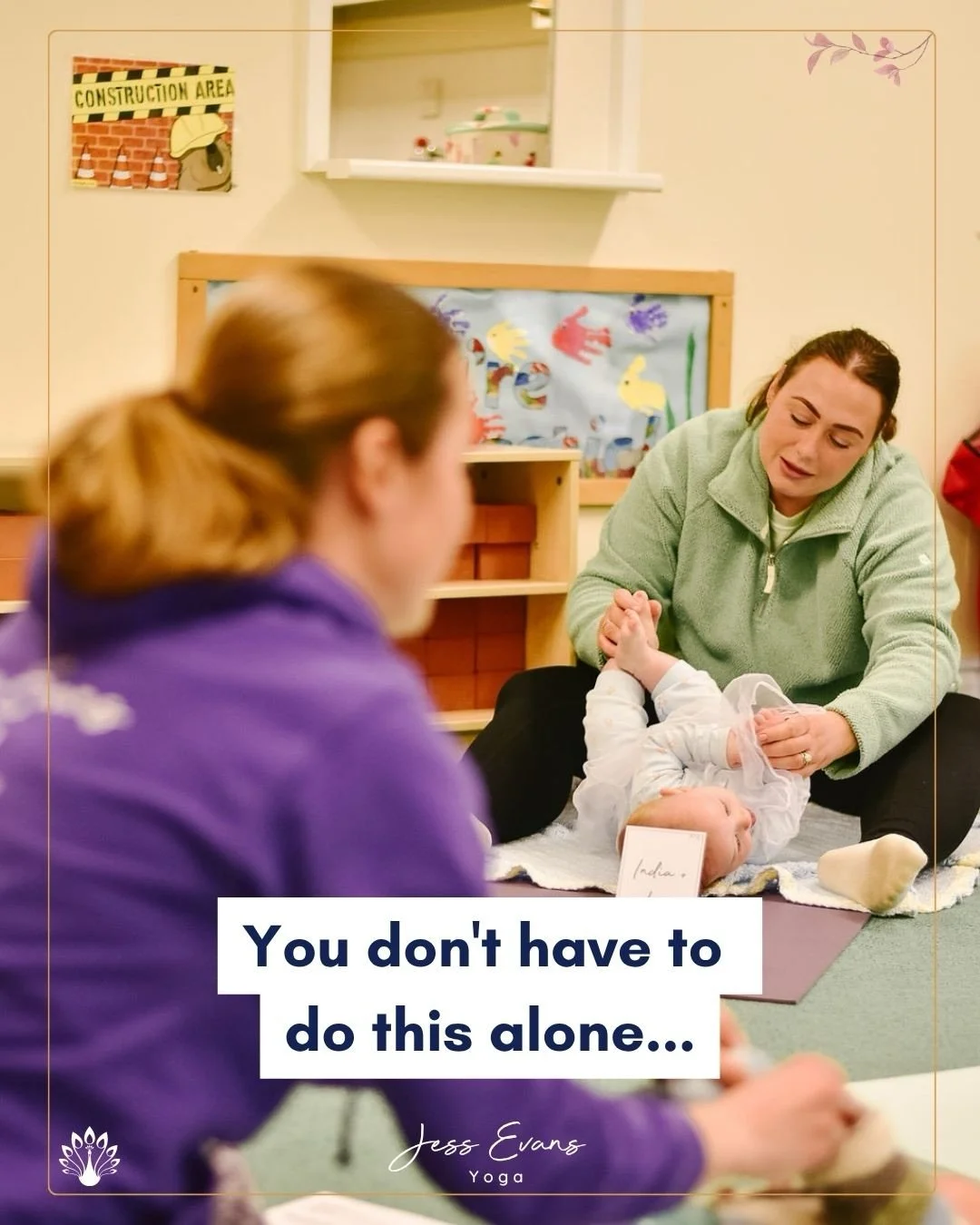💕 Motherhood was never meant to be done alone. 

🤰🏻👶🏼 Whether you&rsquo;re growing your bump or navigating those early weeks with a new baby, my classes are designed to support you. 

Every session is built around four things: 
✨calm, 
✨connecti