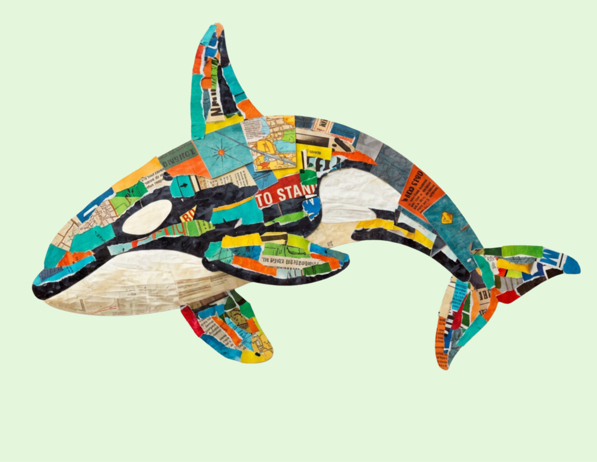 Art in Nature: Collage Animals