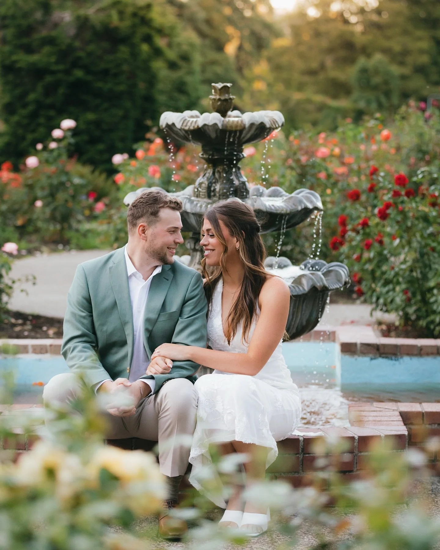 When laughter comes easy, photos do too.
Brett &amp; Kaele turned a rose garden evening into pure magic &mdash; candid, romantic, and completely them. 🌹

#ericdoolinphotography #weddingphotographer #oregonweddingphotographer #engagementsession #coup