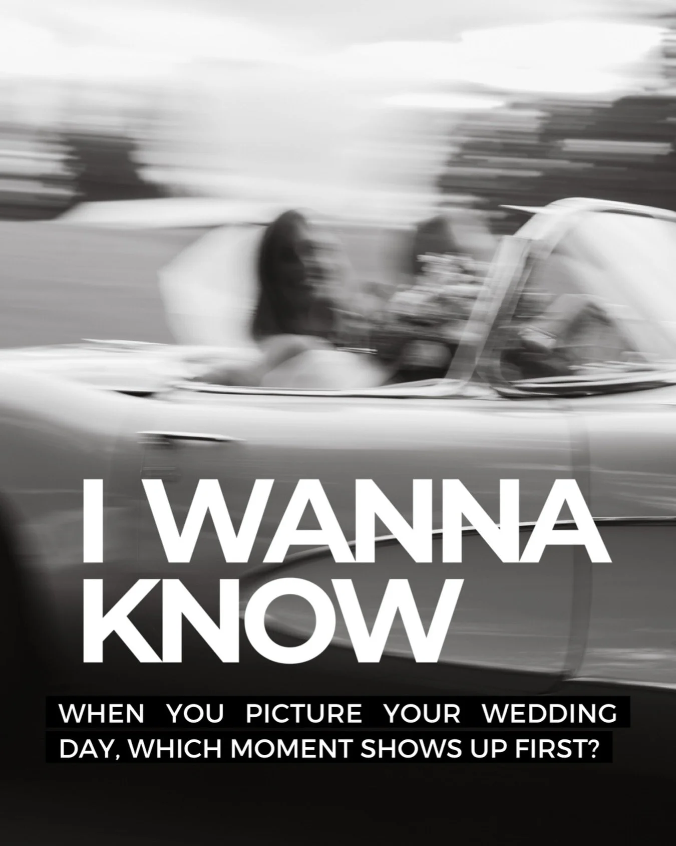 I WANNA KNOW ✨ (a new series I&rsquo;m starting)

Not only do I want to build a more connected community here, I want to learn what moments from your wedding day&mdash;past or future&mdash;mean the most to you. My hope is that through sharing and con