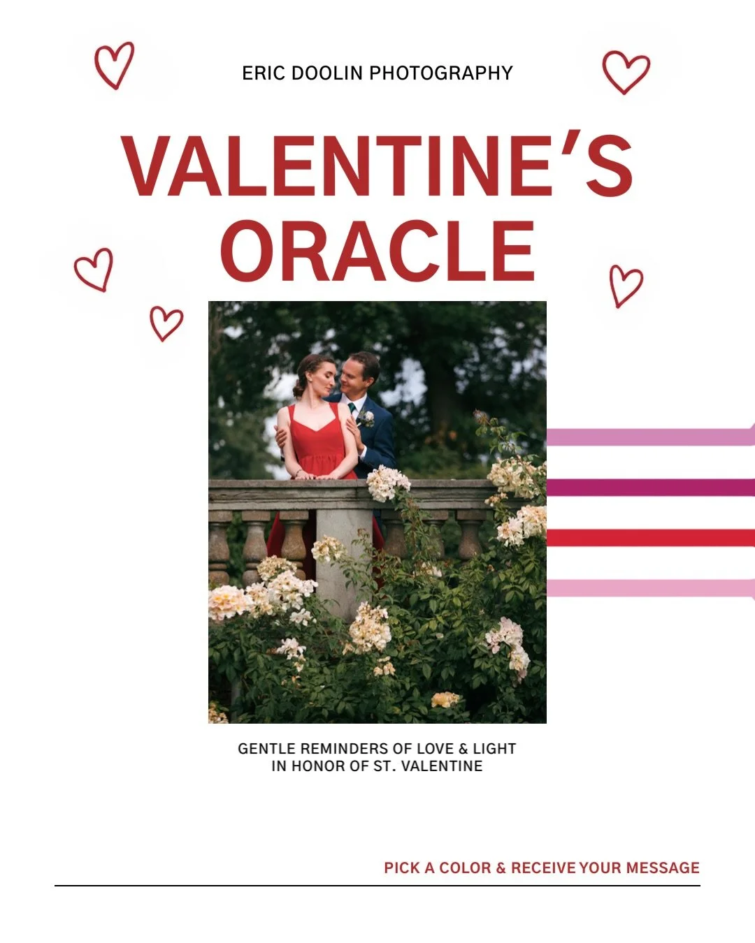 Handing out my Valentine&rsquo;s Day e-cards. 💕 Choose a color to receive your message! Let me know in the comments if your reading resonates with you.
.
.
.
Oregon Wedding Photographer, Portland Wedding Photographer, PNW Wedding Photographer, Desti