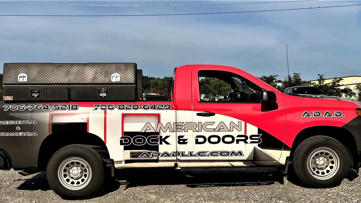 Fresh Wrap for American Dock &amp; Doors! 

#colorchangewrap #truckwrap #truckwraps #chattanooga #chattanoogawraps #vehiclewraps #customvehiclewraps #signriteinc #vehiclewrap #ChattanoogaVehicleWraps #VehicleWraps #Wraps #PaintIsDead #FleetGraphics #