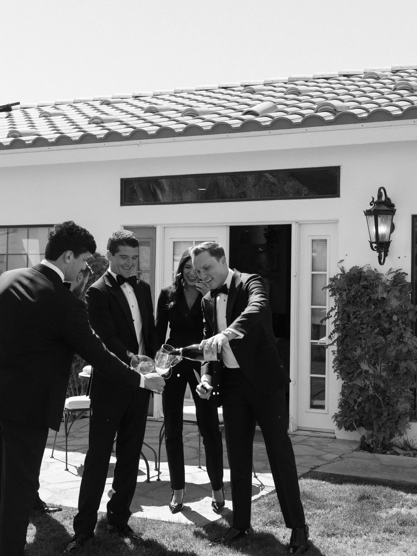 A moment for the grooms party 🖤

Venue: @zendaestate
Catering: @norcinasf
Bar: @sipsipmobilebar
Planning &amp; Design: @fetelledesigns
Photographer &amp; Videographer: @photographybybenandkadin
Florals: @orlafloralstudio
Rentals, Linens, Lighting &a
