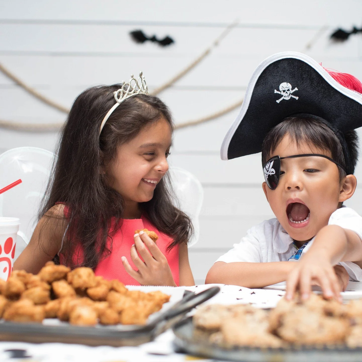 🎃👻 Hosting a Halloween gathering? Whether it's a small spooky hangout or a big boo bash, Chick-fil-A has your back! Our catering trays are perfect for any party size, from crispy nuggets to fresh salads and our signature sauces. 😋✨ Don&rsquo;t str