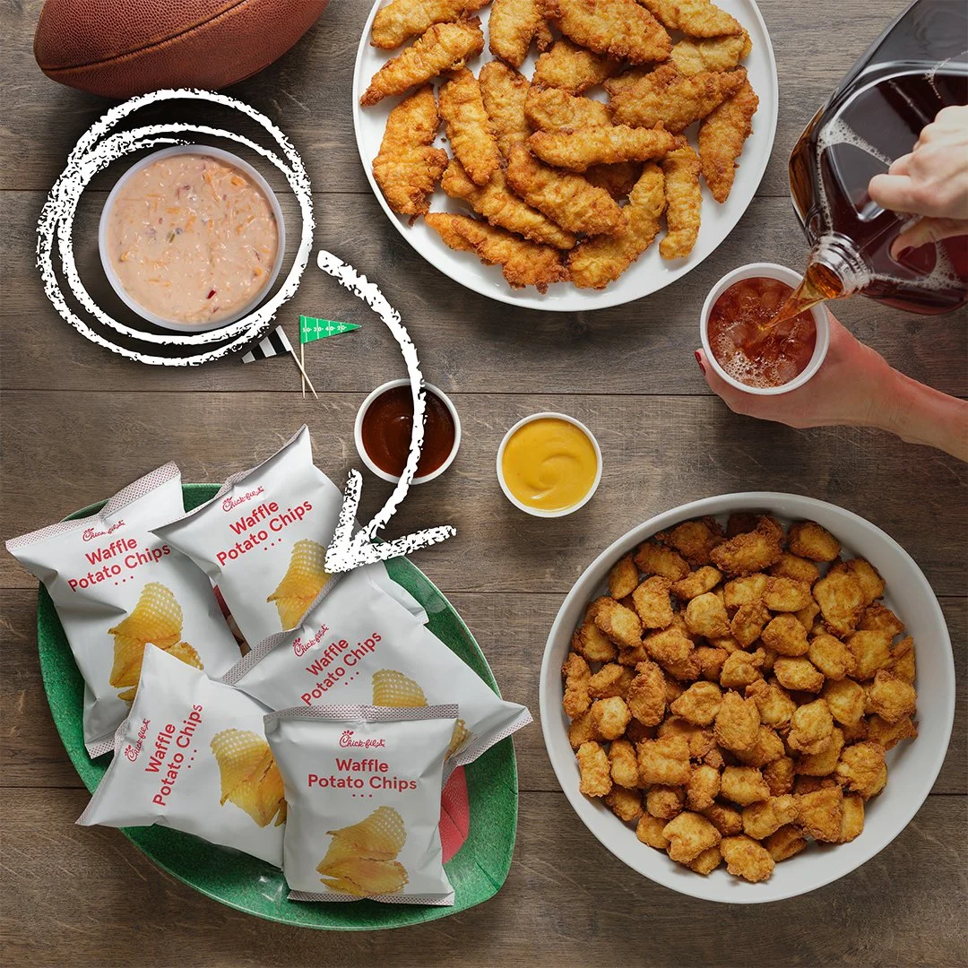 Pair the game with the new Seasonal Pimento Cheese Side. A cheesy touch to savor your Nuggets, spread on crackers or pair with your Waffle Fries. Available for Catering for a limited time.