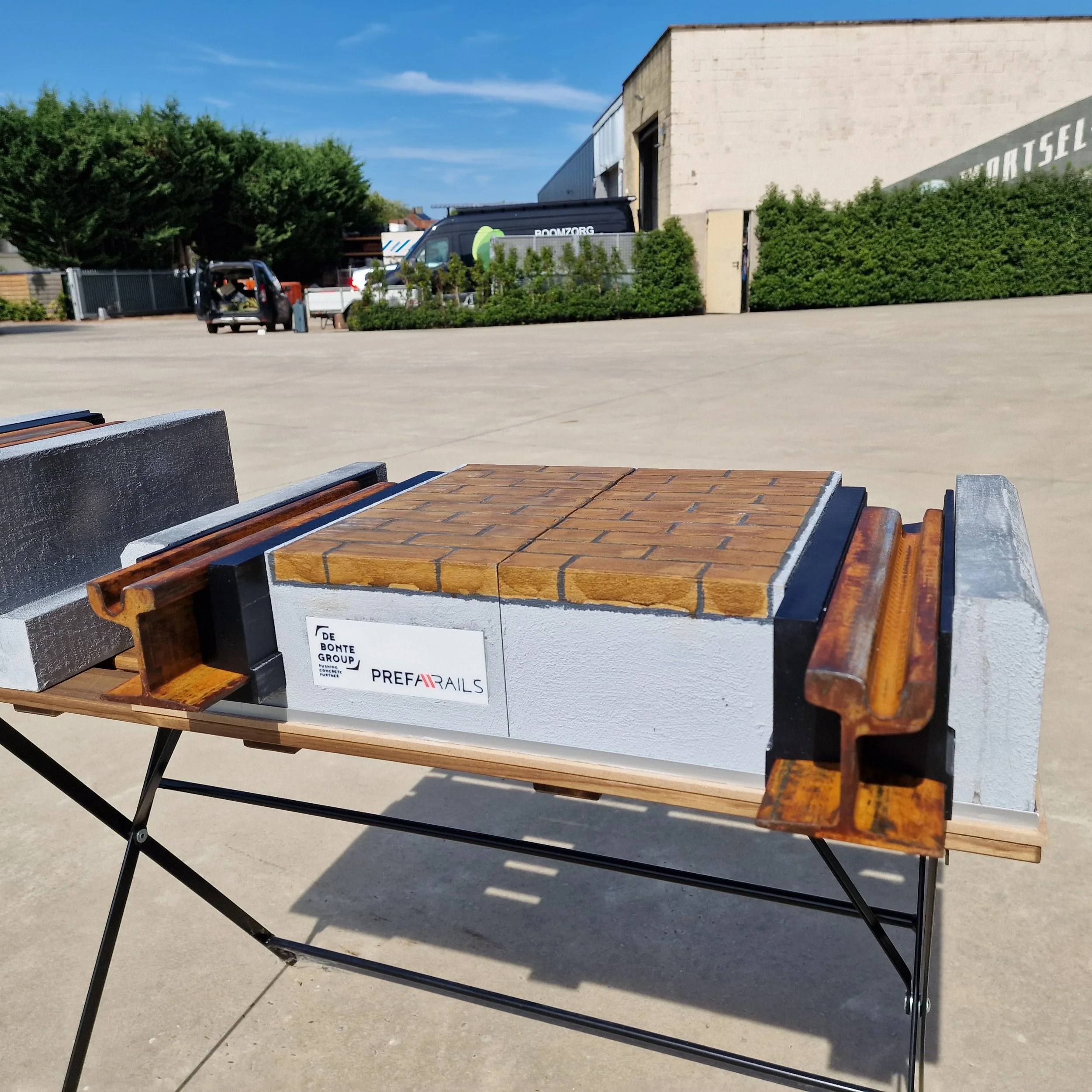 Prefarails tram rail beurs display