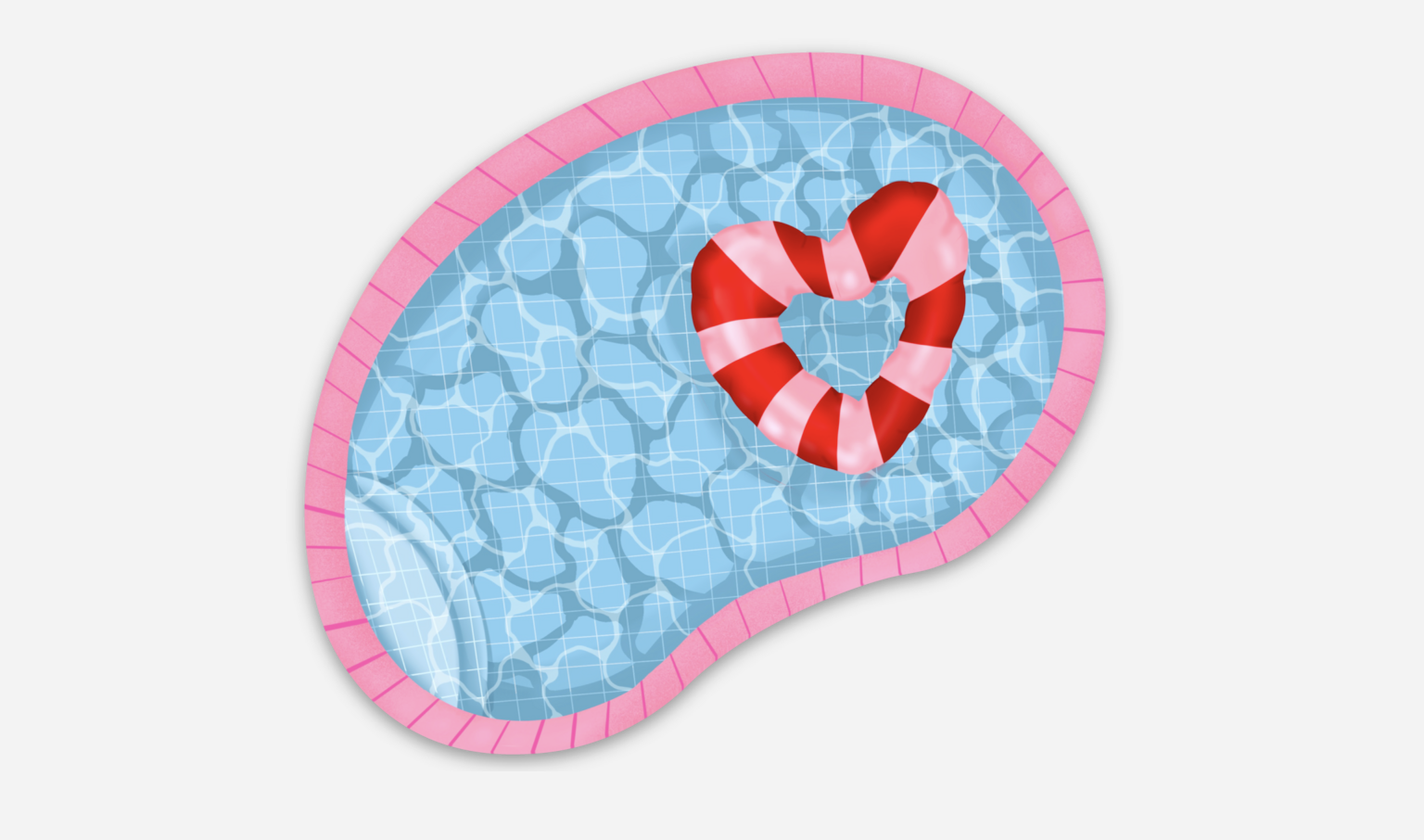 Pink Pool vinyl sticker