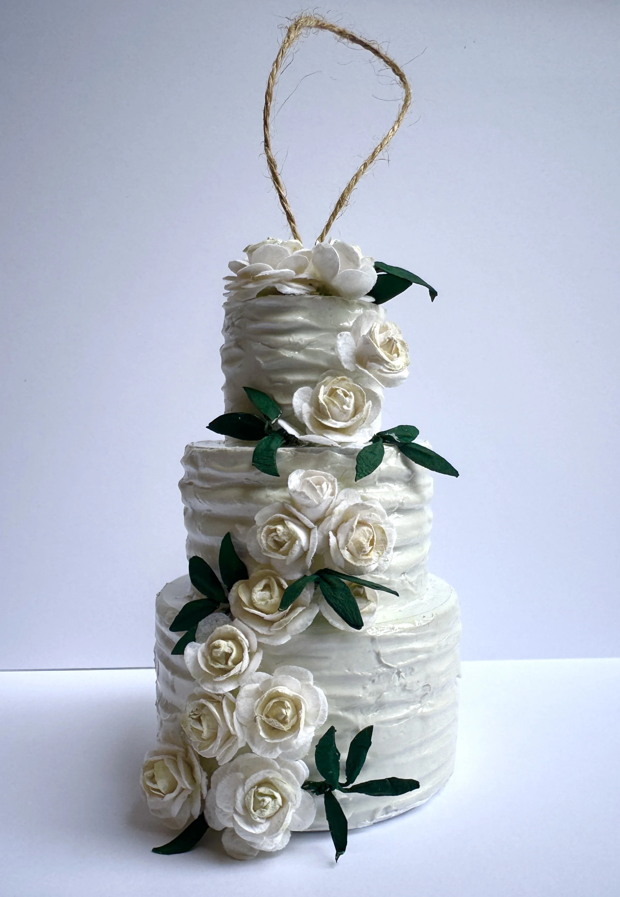 Custom Wedding Cake Ornament -2025 2.5"x6"