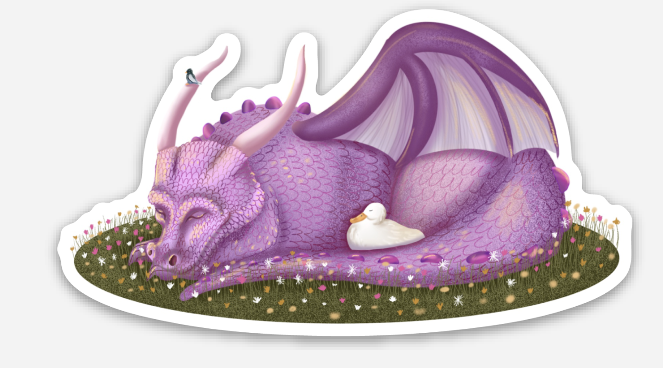 Spring Dragon sticker
