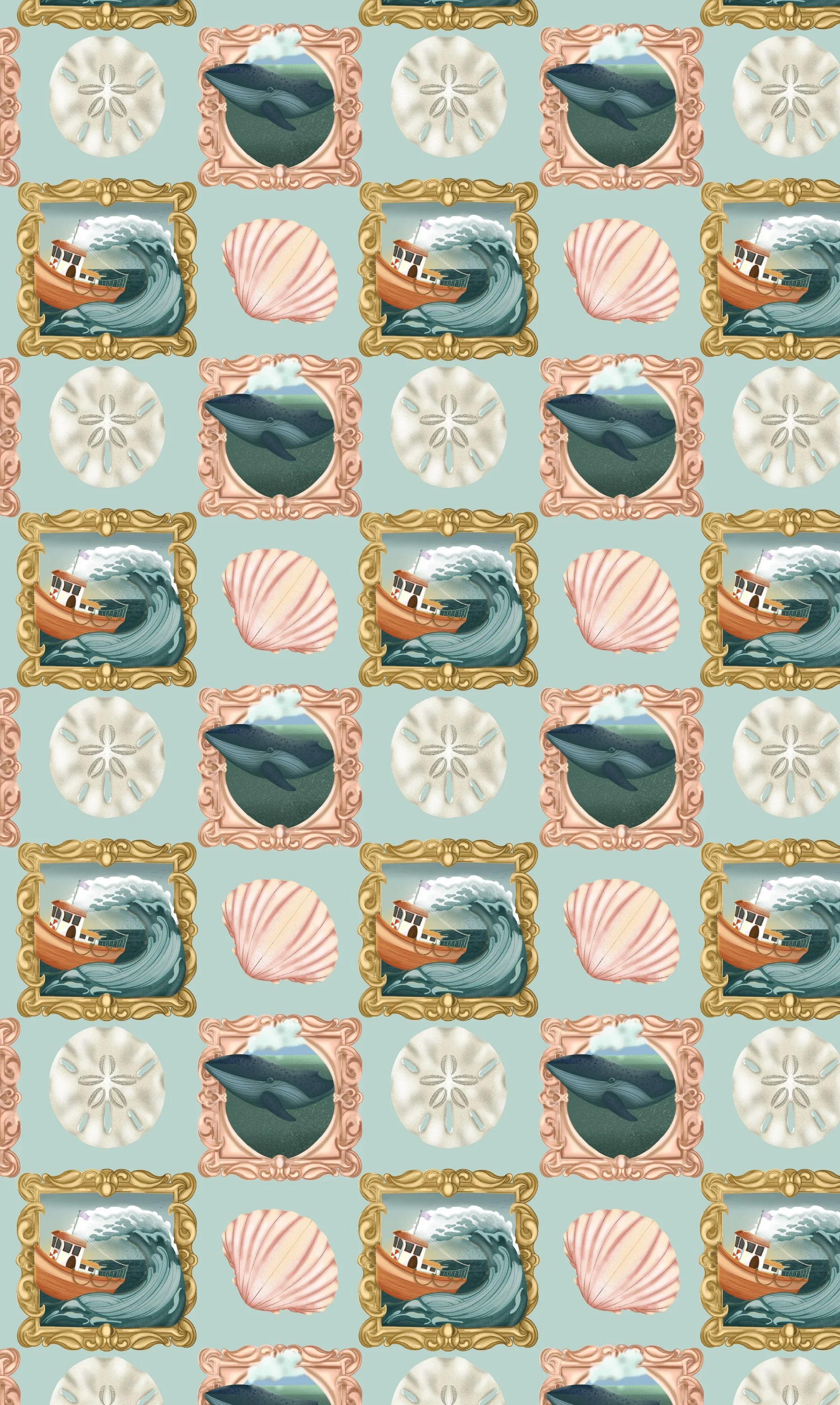 July 2025- Patreon phone wallpaper - Mint