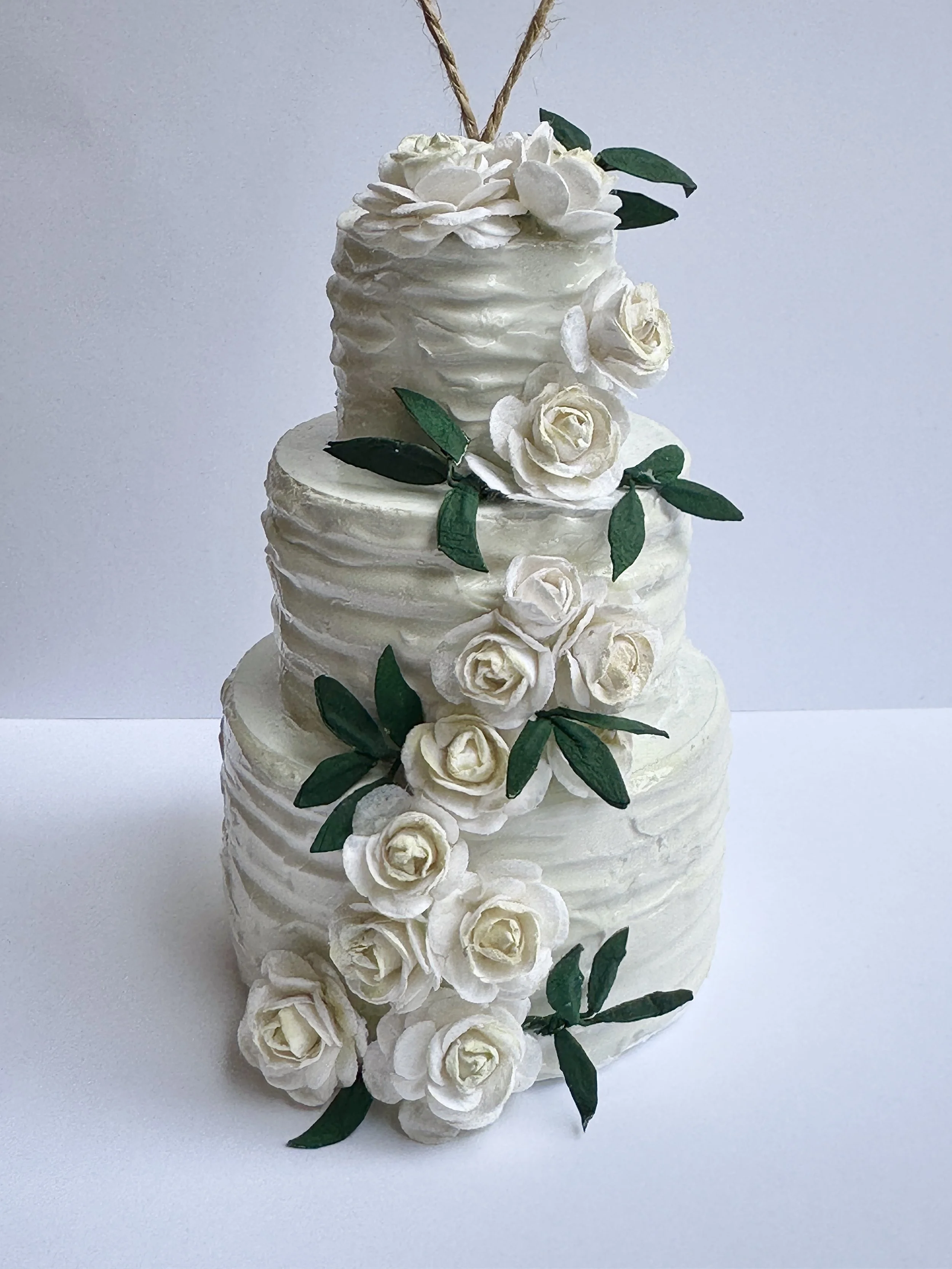Custom Wedding Cake Ornament -2025 2.5"x6"