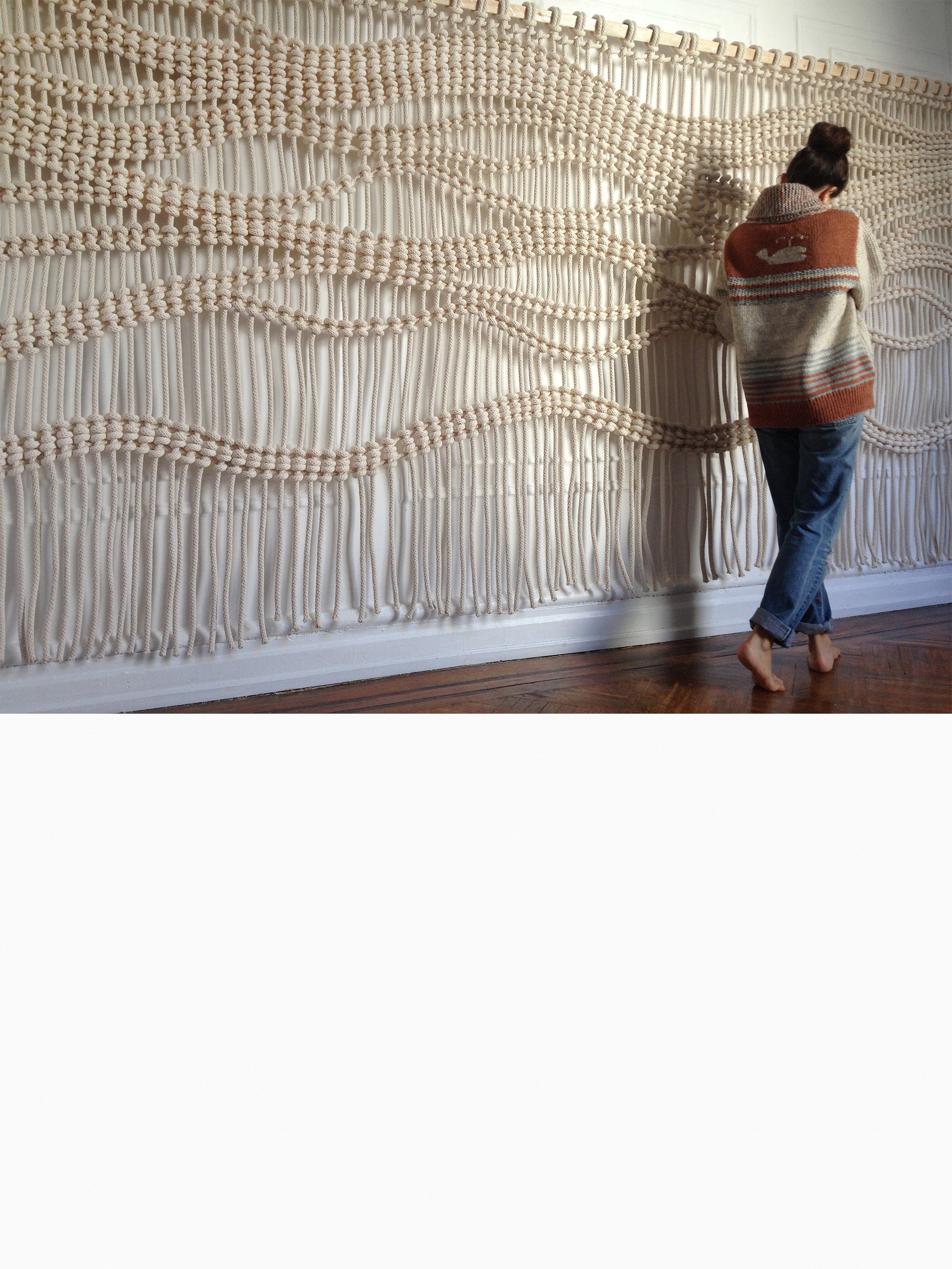 New York Times Art, Gurneys Art, Gurneys Rope Art, Landscape Art + Rope, Landscape + Fiber Art