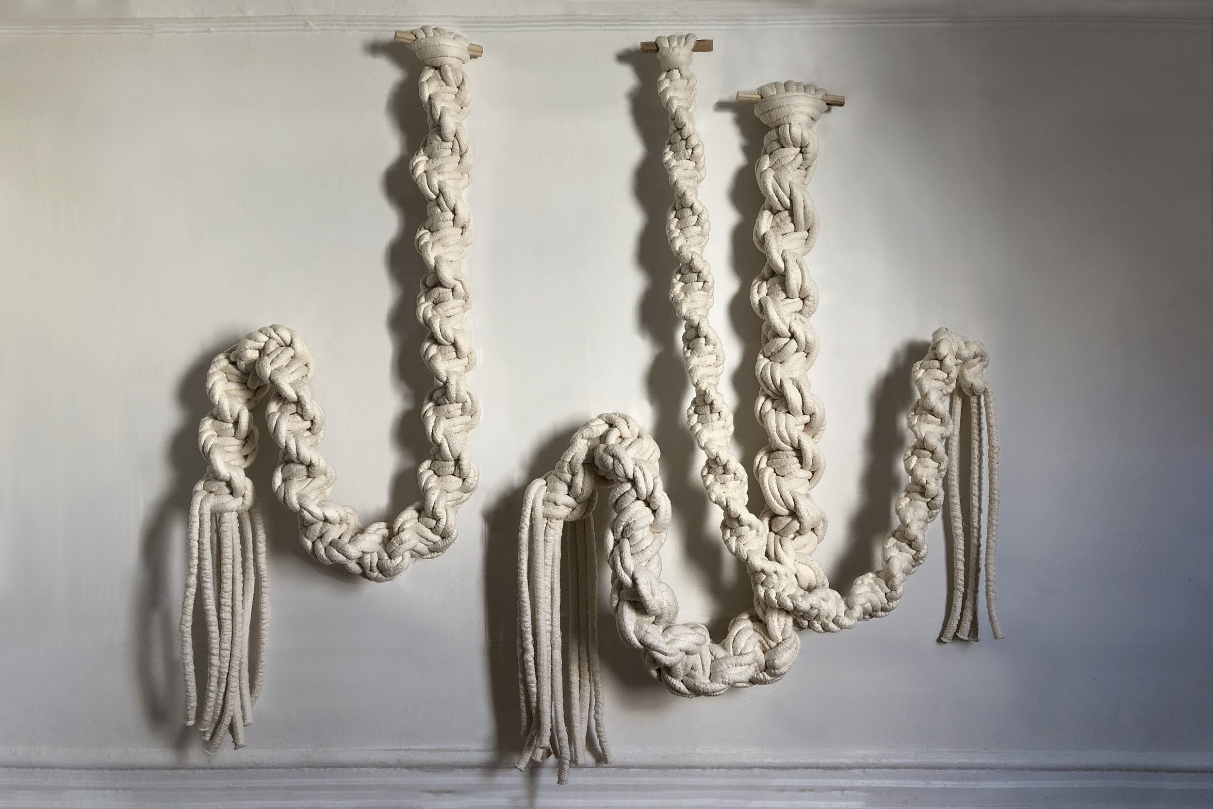 Large Scale Freestanding Fiber Art Sculpture
