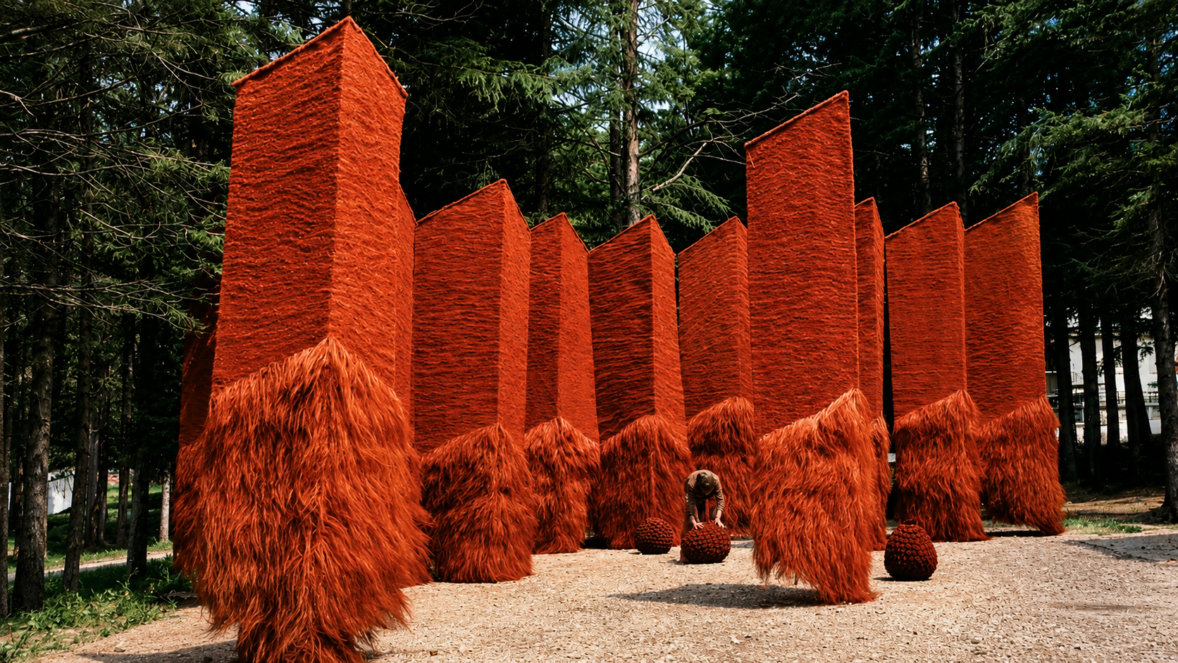 JAGODA BUIC + LARGE-SCALE WOVEN SCULPTURE INSTALLATIONS