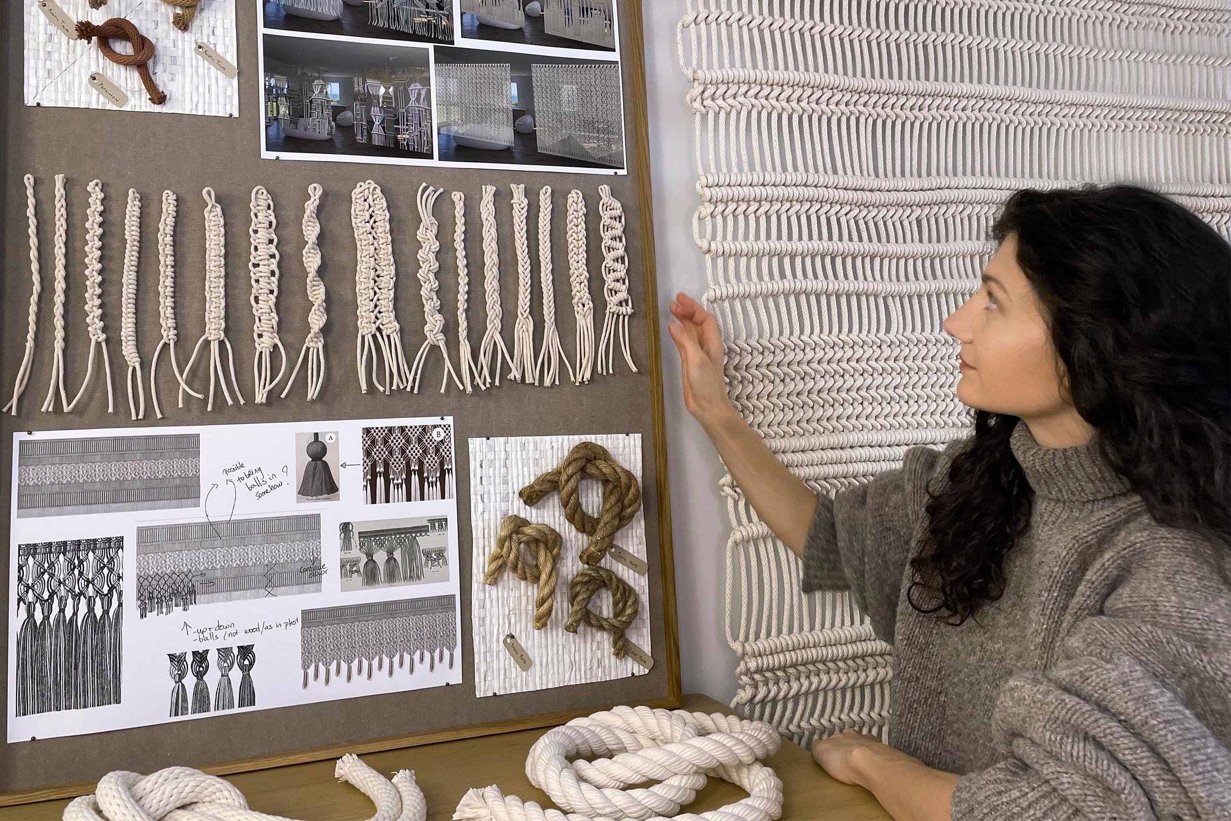 Custom Fiber Art, Made-to-order macrame, Mixed-media macrame, mixed-media fiber art, fiber art installation, customizable macrame, customizable fiber art