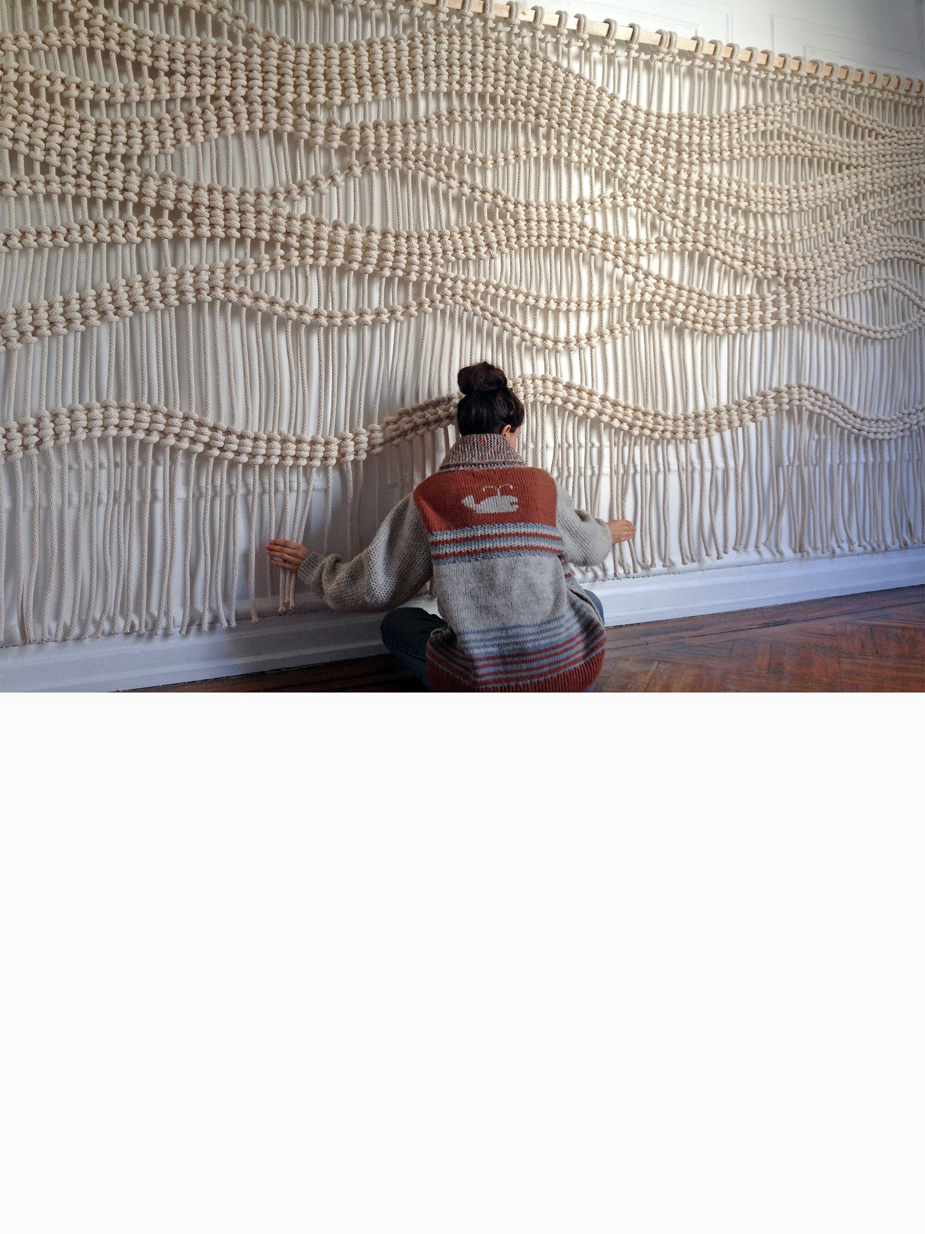 Extra Large Fiber Art Installation, Extra Large Macrame, Modern Macrame, Nautical Rope Decor
