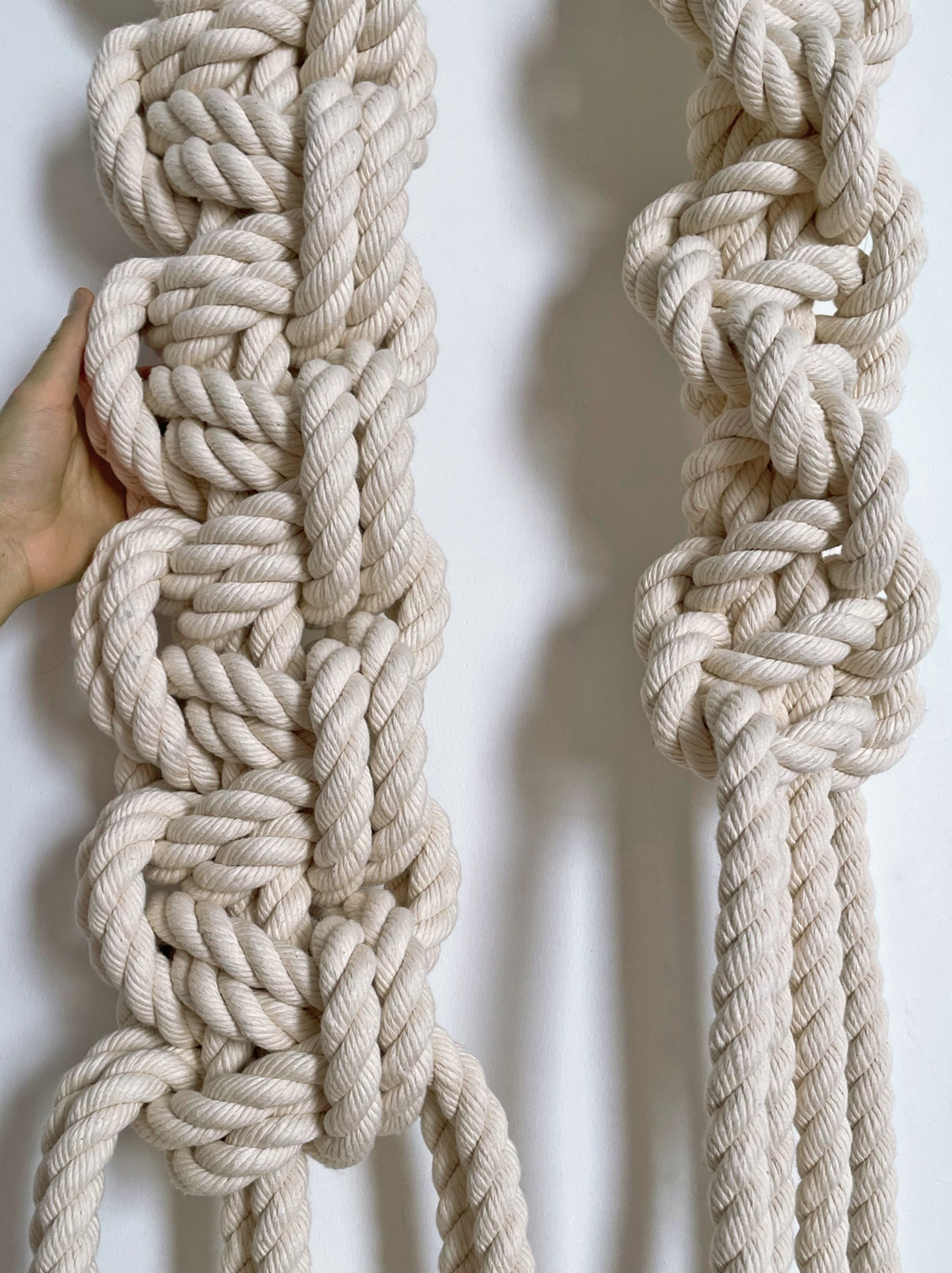 Huge+Twisted+Rope+Knot+Art, XL+Rope+Art, Nautical Decor Wall Hanging, Sailing+Rope+Art, Handmade+Custom+Macrame+New+York+USA