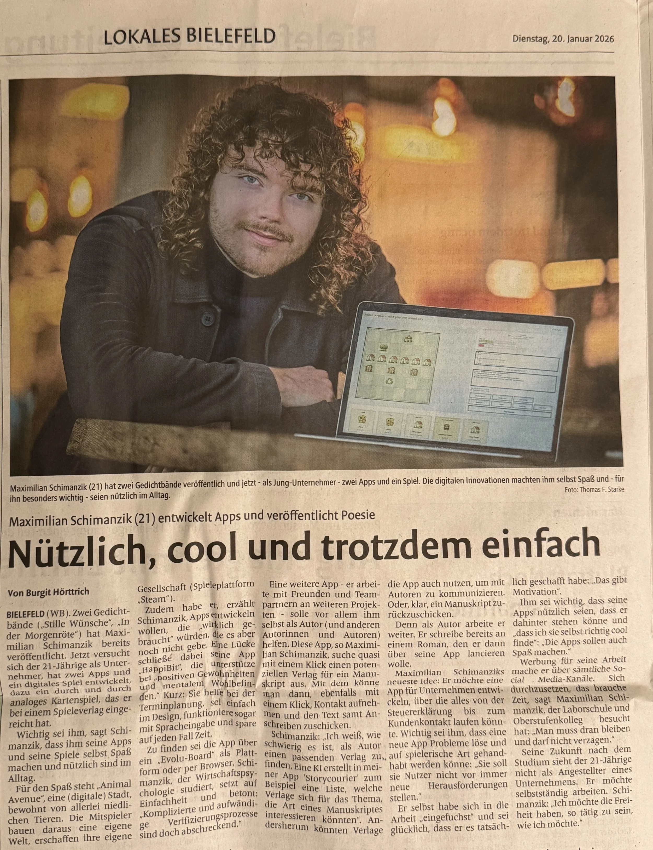 Zeitungsartikel 20.01.26