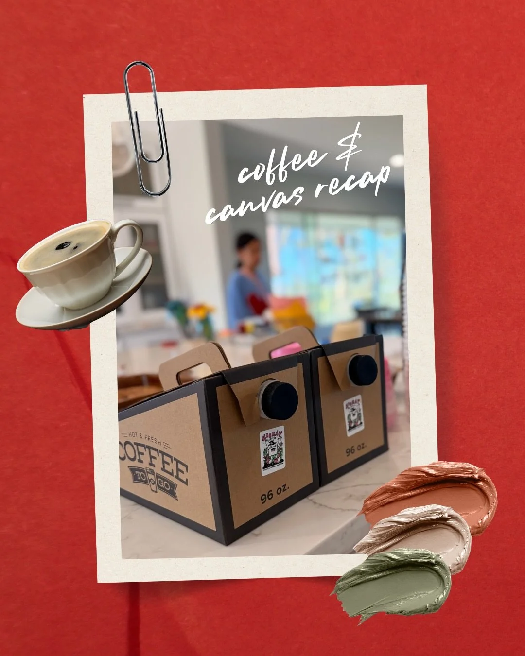 Our very first Coffee &amp; Canvas event was a success! ☕️🎨
15 people, lots of coffee, creativity flowing, and community.
Thank you to Emily Unterseher for hosting and leading such a fun class. 👏🏼