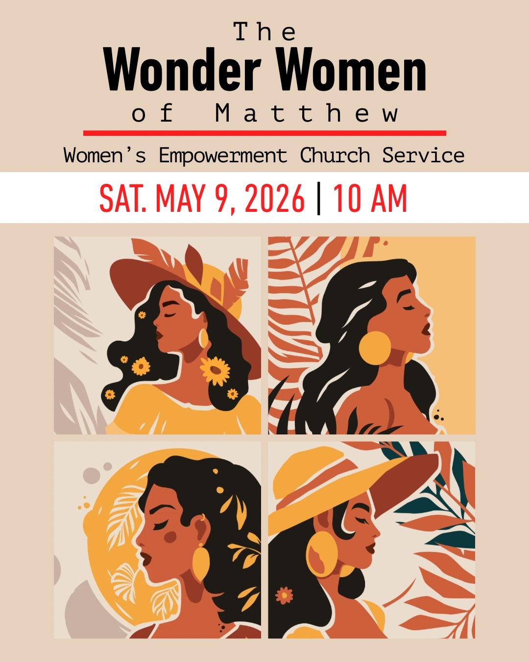 Wonder Women. Real Stories. 🙌 Sat. May 9 @ 10am PST ▪️ Paradox Church | Redlands, CA ▪️

Meet Tamar, Rahab, Ruth, and Bathsheba &mdash; four extraordinary women woven into the very lineage of Jesus. Outsiders. Survivors. World-changers. And God chos