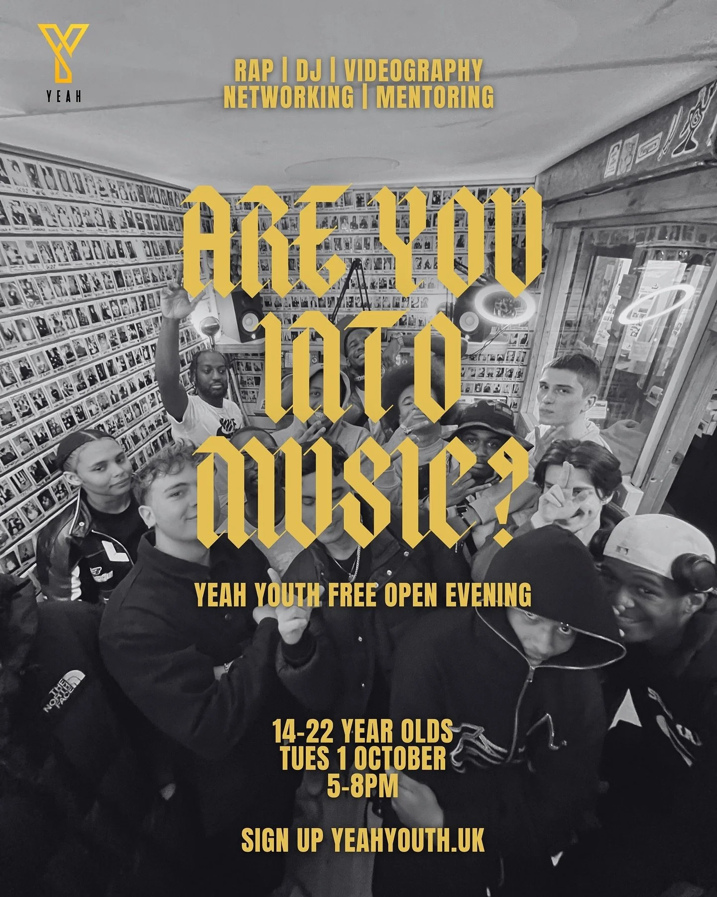 Tuesday 1 October @yeahyouthuk IYKYK #youthwork #youngpeople #london #freeopportunity #ukrap #ukg #ukgrime #ukdrill #artistdevelopment