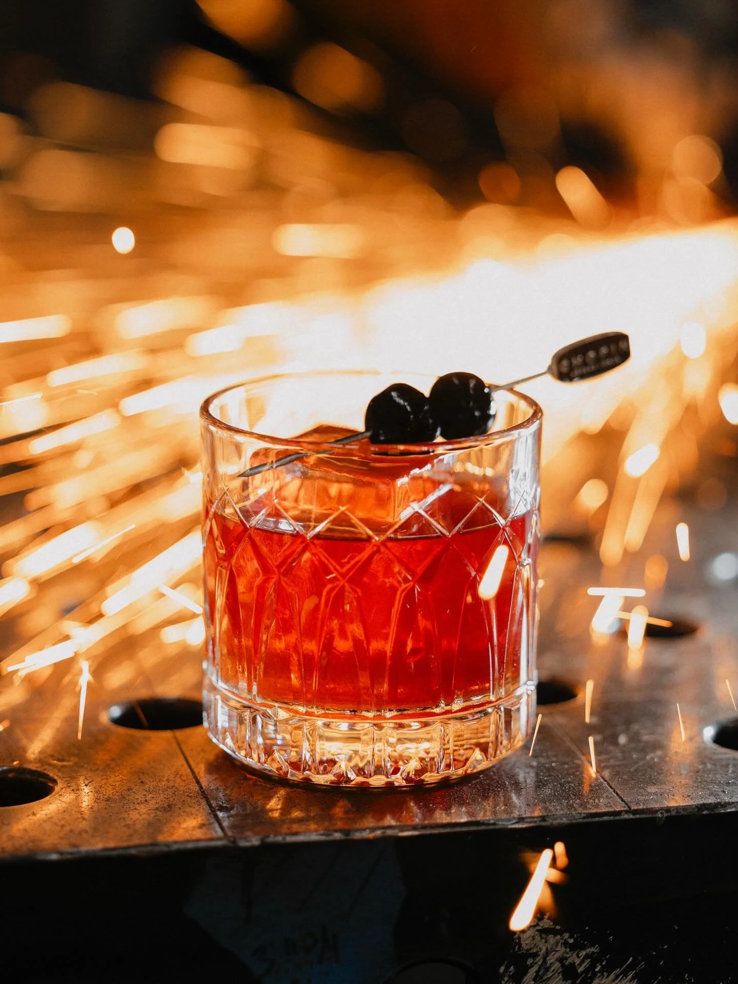 The California Old Fashioned. Forged from the smokiest bourbon east and west of the Rio Grande, and with proud true West, Old California spirit.
The classic &mdash; but darker, smokier, and richer. The Old Fashioned redefined &mdash; Warbringer&rsquo