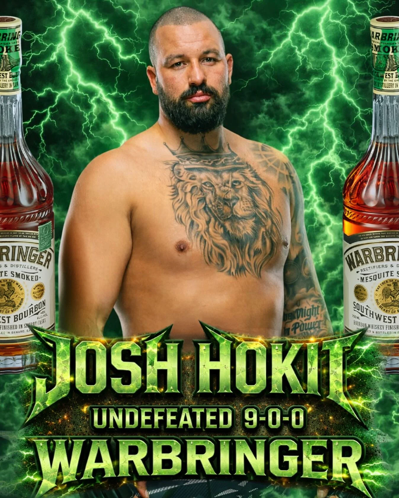 Holyyyy SMOKES! Congratulations to the Incredible Hok, Bakersfield&rsquo;s Baddest, on a historical heavyweight VICTORY. Enjoy the most epic W, a stiff pour or few of Warbringer and packing for WASHINGTON D.C.! 🇺🇸 🥃💪🏼🥊🏆