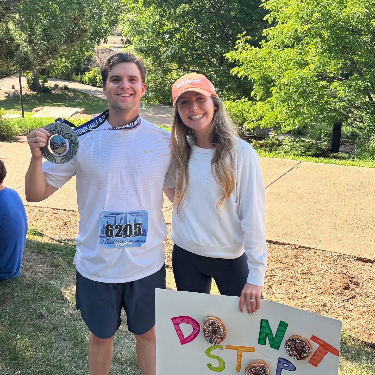 Back from a fabulous conference in Michigan just in time to watch my husband crush his first ever half marathon 🏃

He finished in under two hours and fourth in his age group. Couldn&rsquo;t be more proud of him if I tried!! 🥰