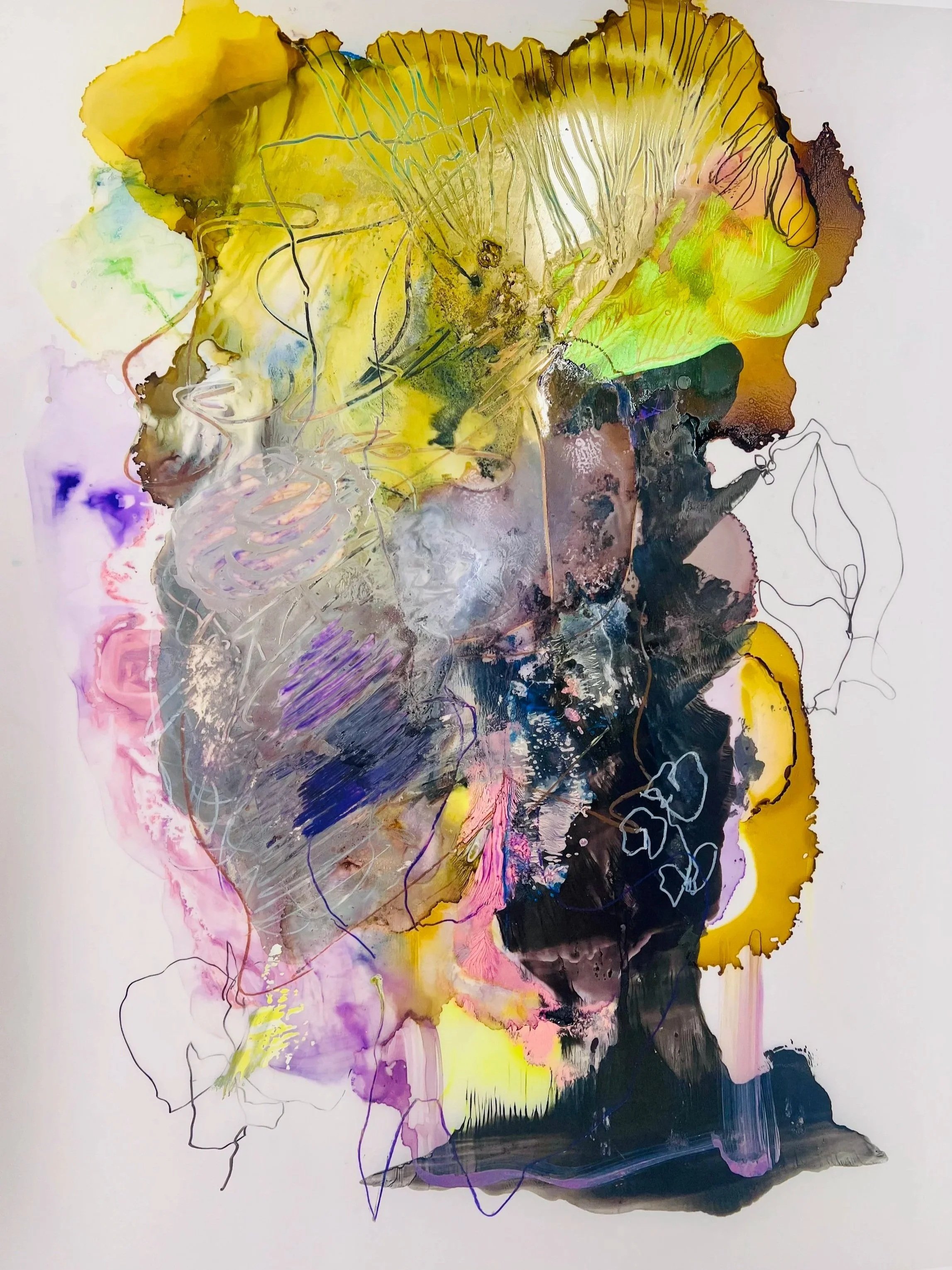 Still Processing
2025
Pencil, acrylic, sumi ink on duralar paper
20x25.5in
