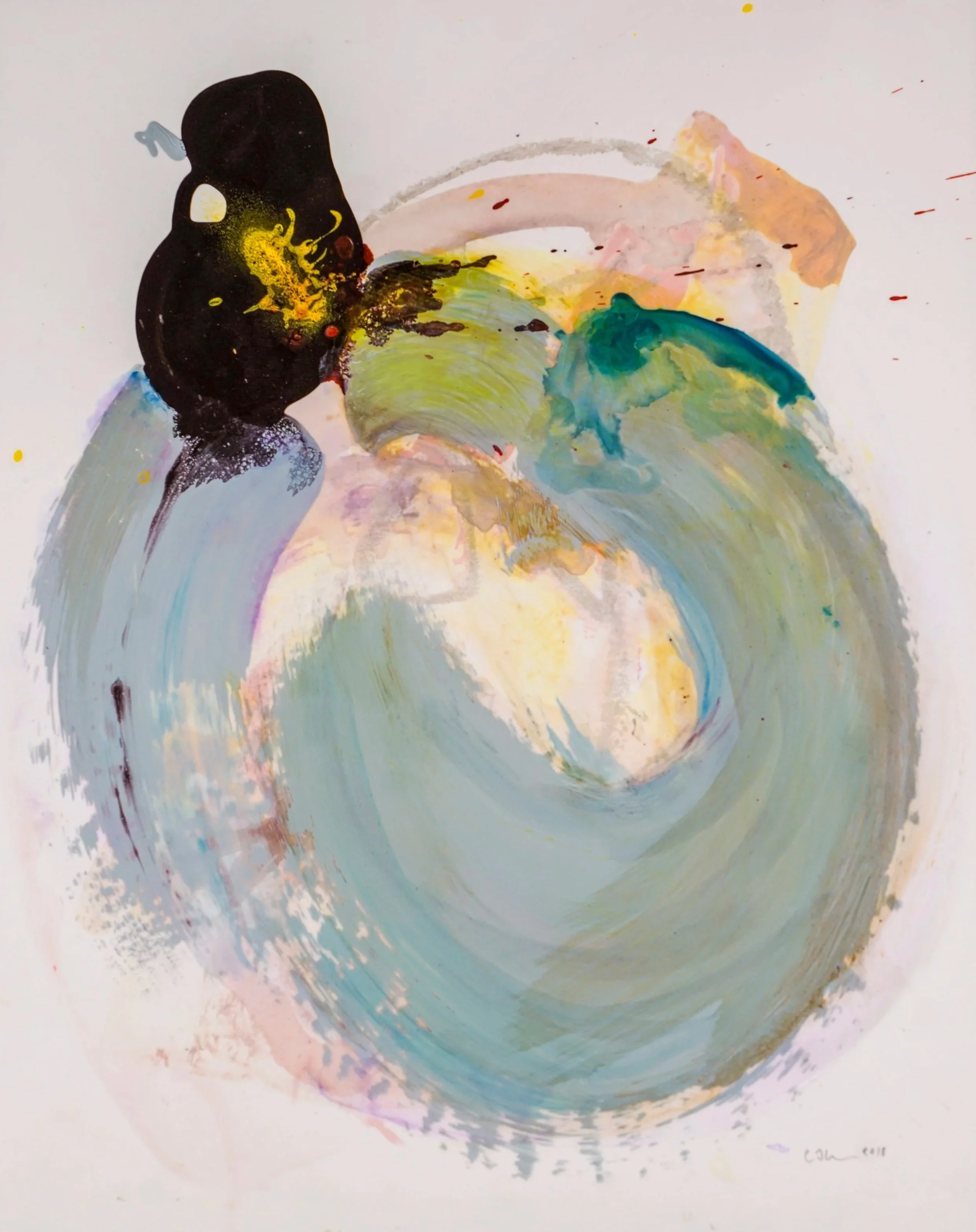 Suspend
2018
Acrylic, oil pastel on duralar paper