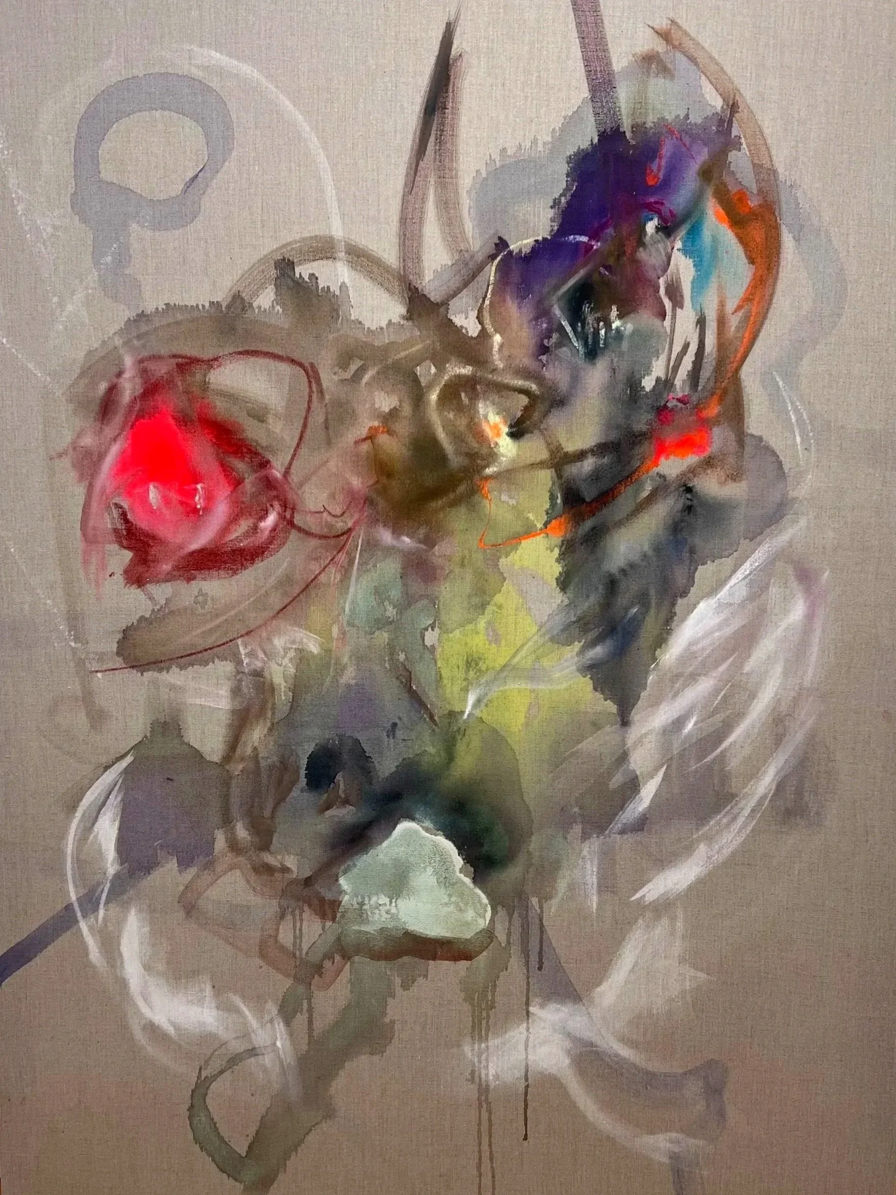 The Rapture
2024
Acrylics, wet pastel on raw Belgium Linen
48x72
