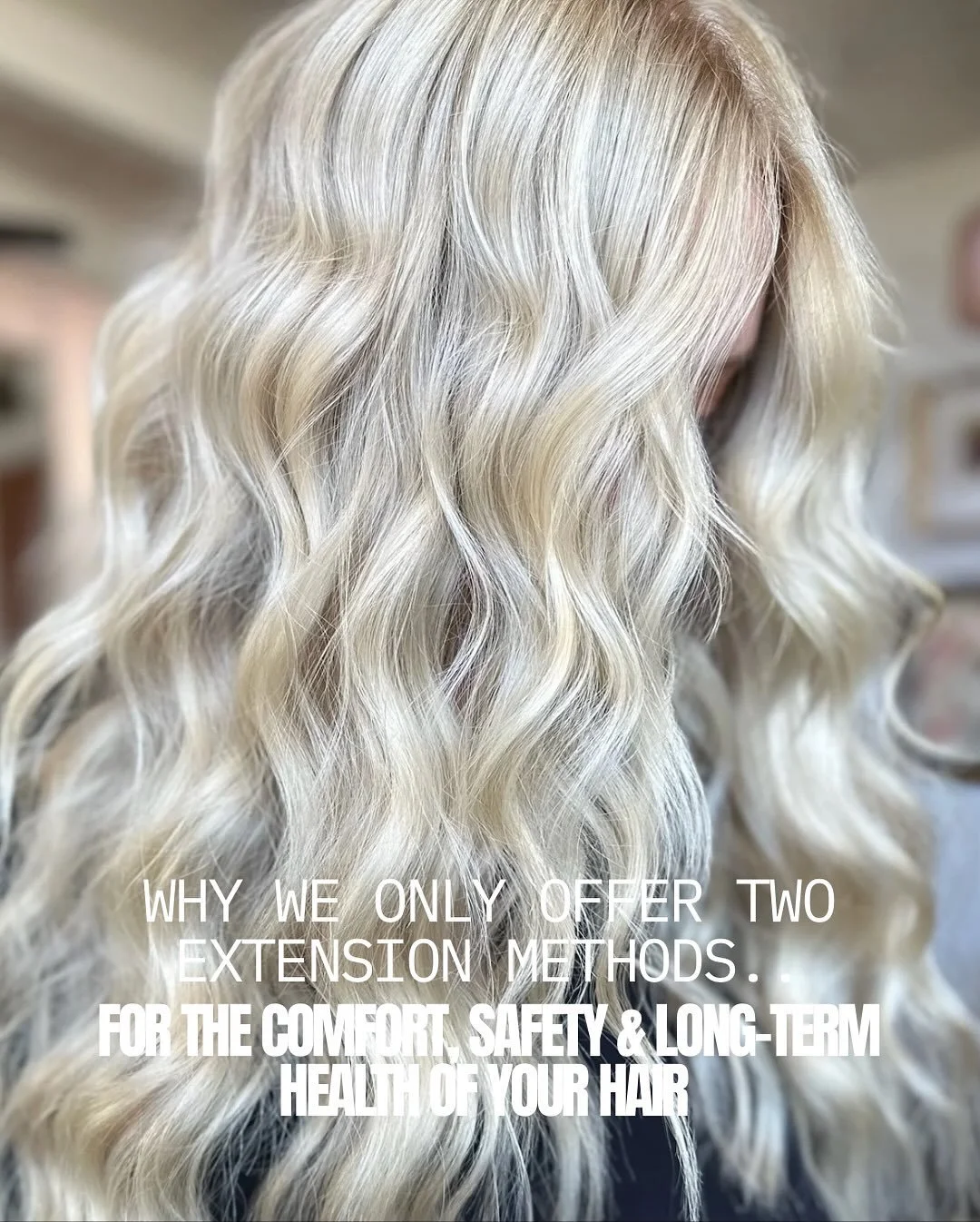 At The Temple, we choose to offer only two extension methods and that choice comes from a place of genuine care.

Your comfort, your safety, and the long-term health and growth of your natural hair will always be our priority.

We see so many guests 