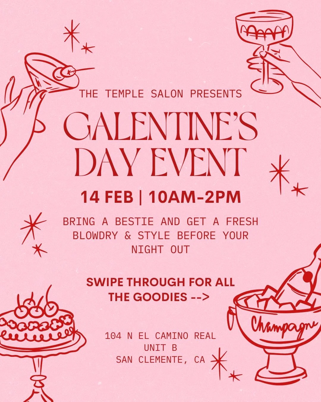 💘 GALENTINE&rsquo;S AT THE TEMPLE 💘

Grab your girls + come hang 🥂✨

Appointments are open to everyone (new guests included!) and you&rsquo;re welcome to arrive early or linger after to sip a drink, snack, and soak up the vibes.

We only have a fe