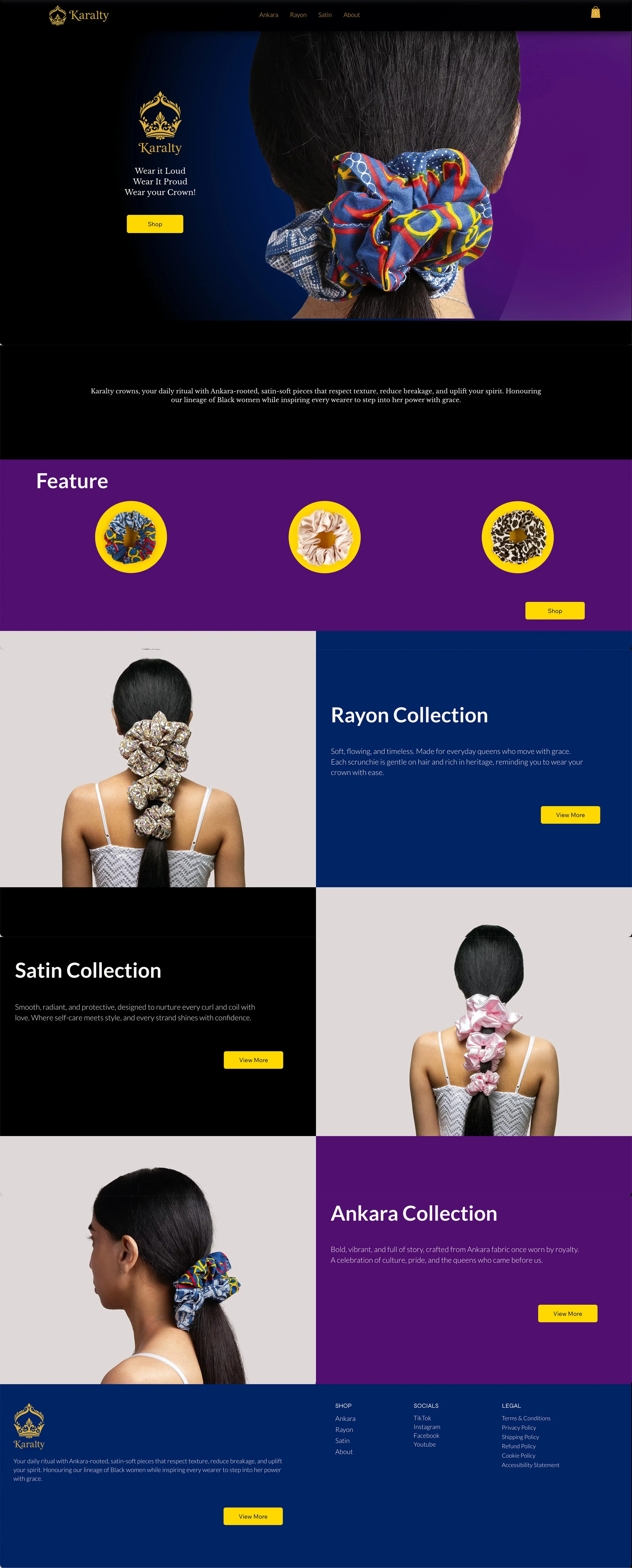 The end result: A beautiful website 