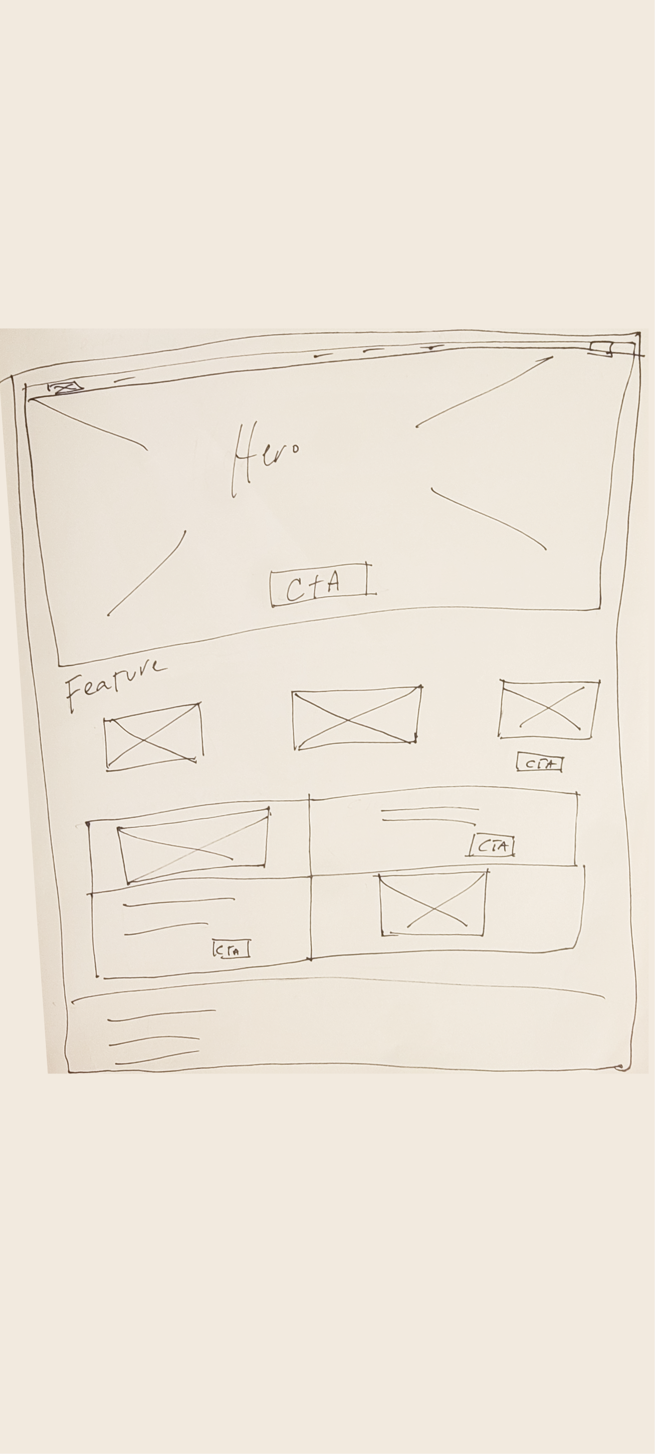 Sketch - The first step a piece of paper and a pencil