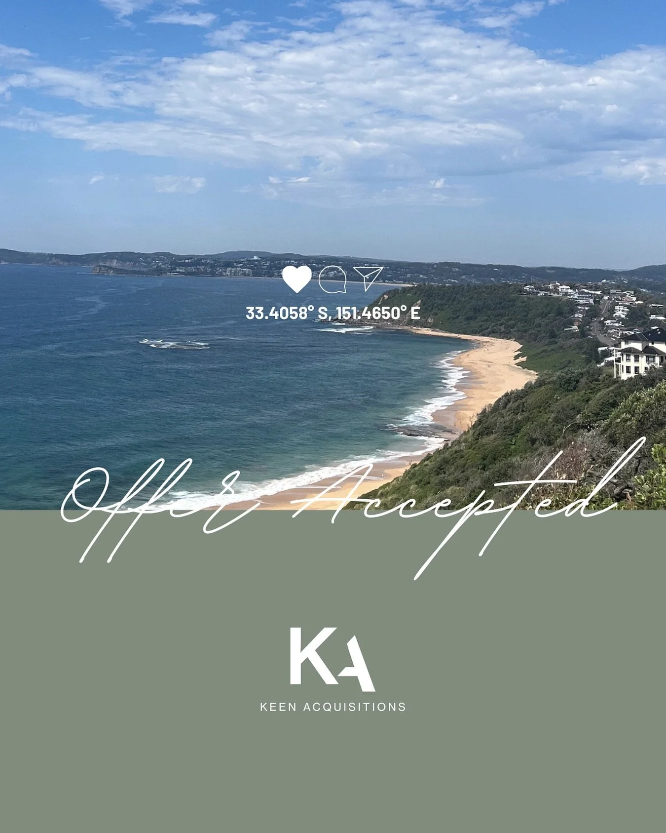 Offer accepted! 🥳🙌🏻
Excited to share that our clients have had their offer accepted on a special property in Forresters Beach. We look forward to sharing more details soon!

#forrestersbeach #buyersagent #keenacquisitions