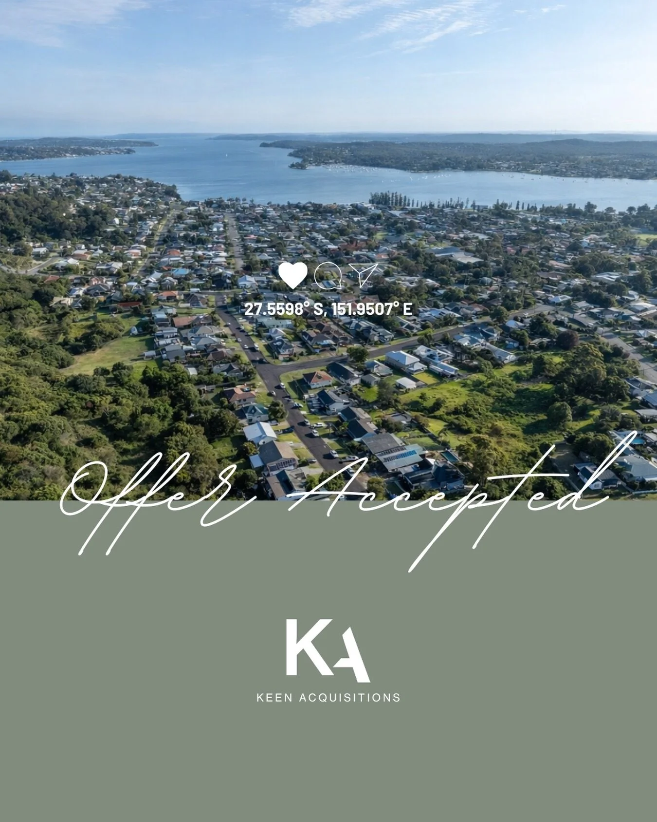 Offer accepted 🤝

Excited to share that my client has had their offer accepted on a property in a blue-chip suburb of Lake Macquarie.

#buyersagents #keenacquisitions