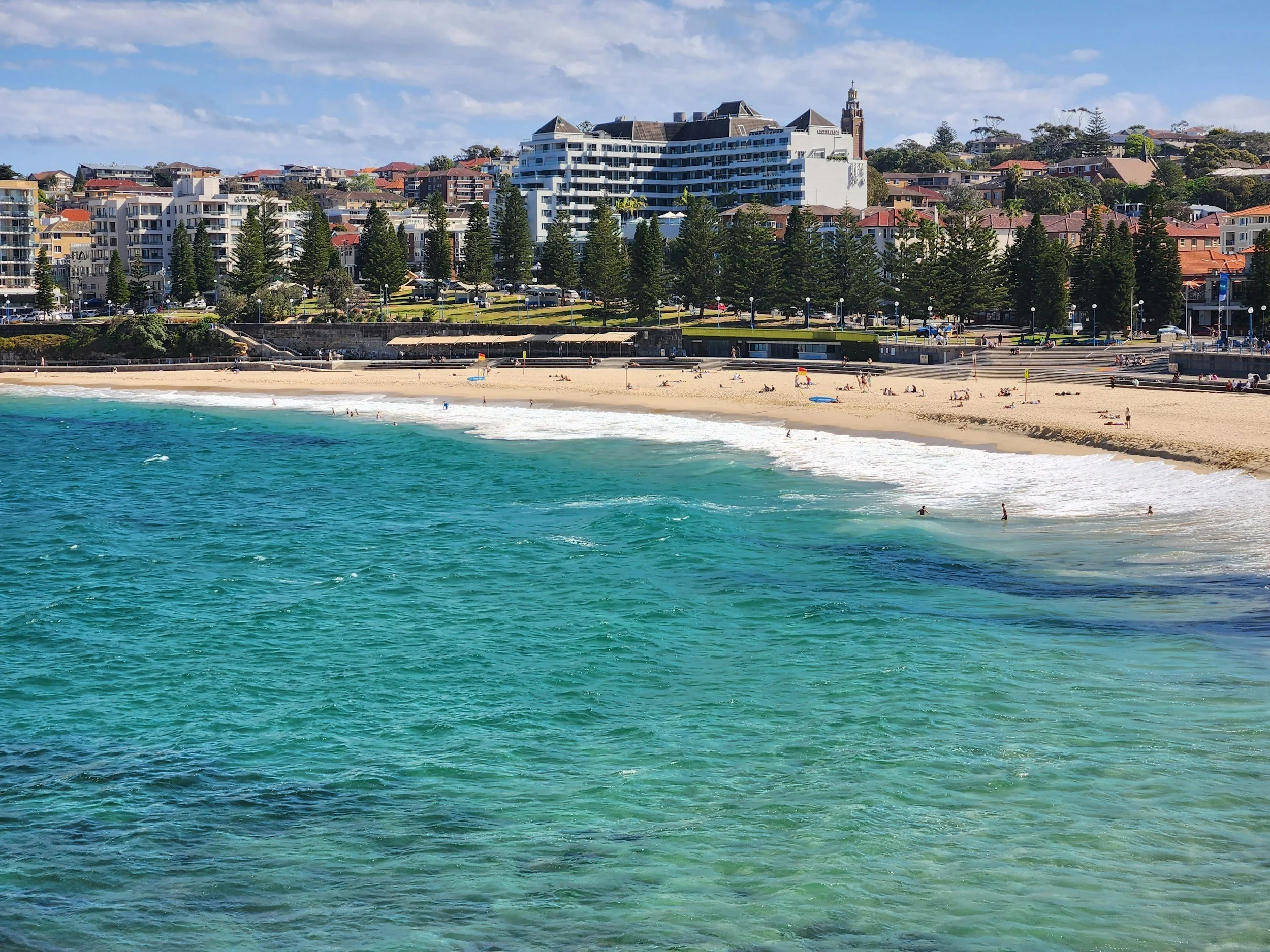 Ettalong Beach coastal waterfront view
